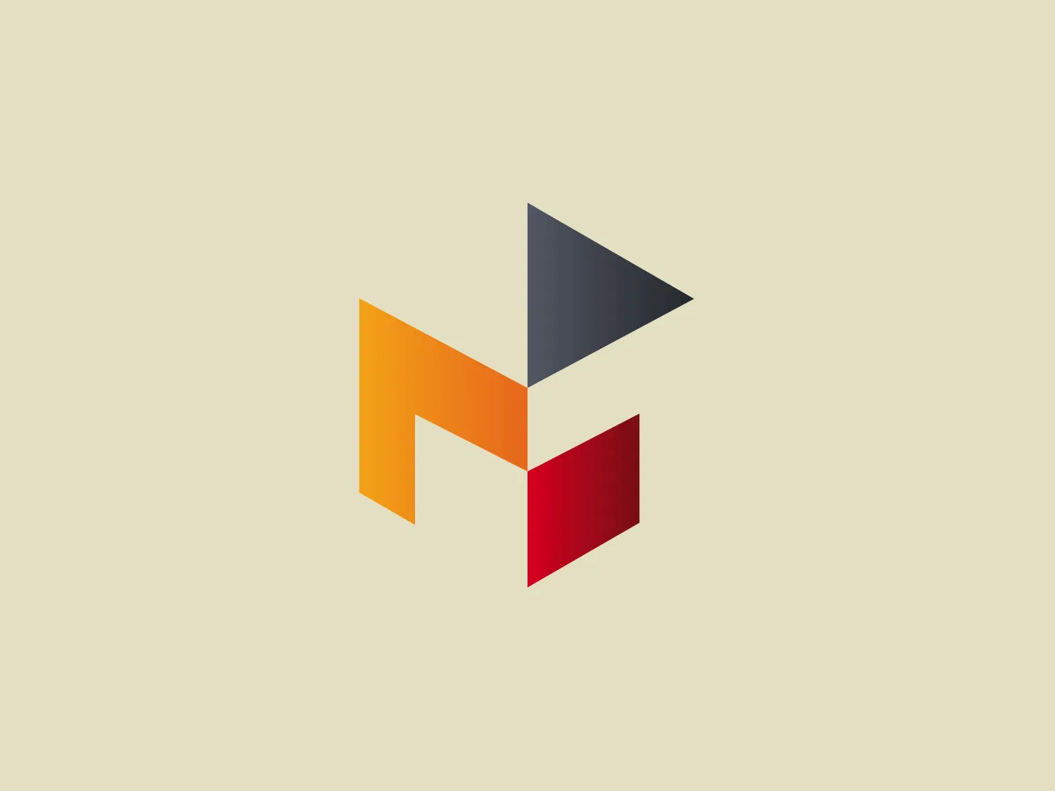 The Motecs logo is a stylized, geometric design resembling an abstract representation of the letter "N". It consists of three shapes with a three-dimensional effect: a vertical orange parallelogram, a red square, and a grey triangle pointing to the right. The arrangement creates a sense of movement and interconnectivity. The color palette is vibrant yet balanced, featuring the warm tones of orange and red against the coolness of the grey, adding to its modern and dynamic appearance. The design is clean and minimalist, making it an impactful and memorable visual identity.