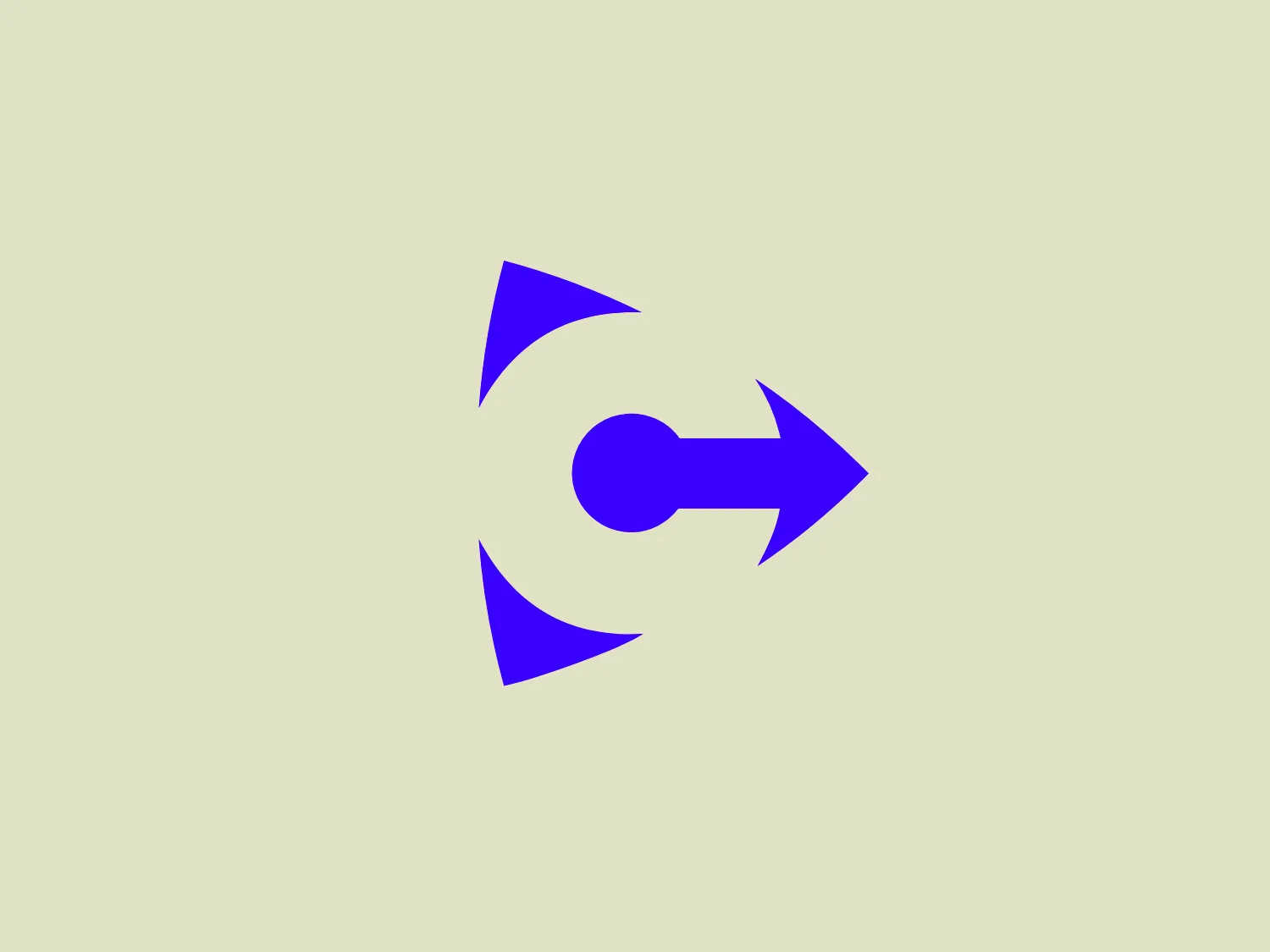 The Convincely logo showcases a vibrant purple stylized arrow, with a central circle and a smaller circle cutout, expressing direction and movement. The arrowhead on the right consists of three triangular shapes, and on the left, a matching singular triangle implies the tail, contributing to the dynamic feeling of the design. The sharp angles of the triangles contrast with the smooth curves of the circles, creating a visually interesting and modern aesthetic.