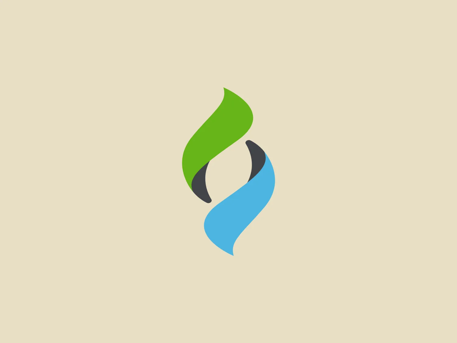 The Saba logo showcases an abstract, dynamic shape composed of three curved elements intertwining with each other. The topmost element is a bright green, suggesting vitality and growth, followed by a dark gray or black swoosh that adds a touch of sophistication. The bottom element is a soft blue, often associated with trust and reliability. The design has a modern and fluid appearance, with the elements creating a sense of movement and interconnectivity. The green and blue promote an eco-friendly or potentially technological vibe, while the gray anchors the design with a neutral, balancing tone.