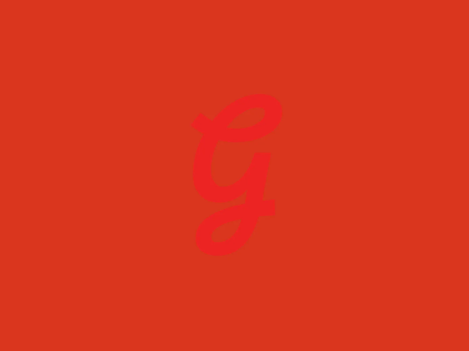 The Gobble logo features a stylized letterform consisting of two interconnected letters 'g'. Both letters share a warm, red-orange hue (#E44D26) conveying energy and vibrancy. The design's smooth curves and loops create a continuous flow, suggesting connectivity and movement. The logo sports a script-based typeface, giving it a personal and approachable feel, while maintaining a modern, minimalist aesthetic. With a hex code of #F7DED6, the intertwining characters stand out prominently, exuding simplicity and elegance.