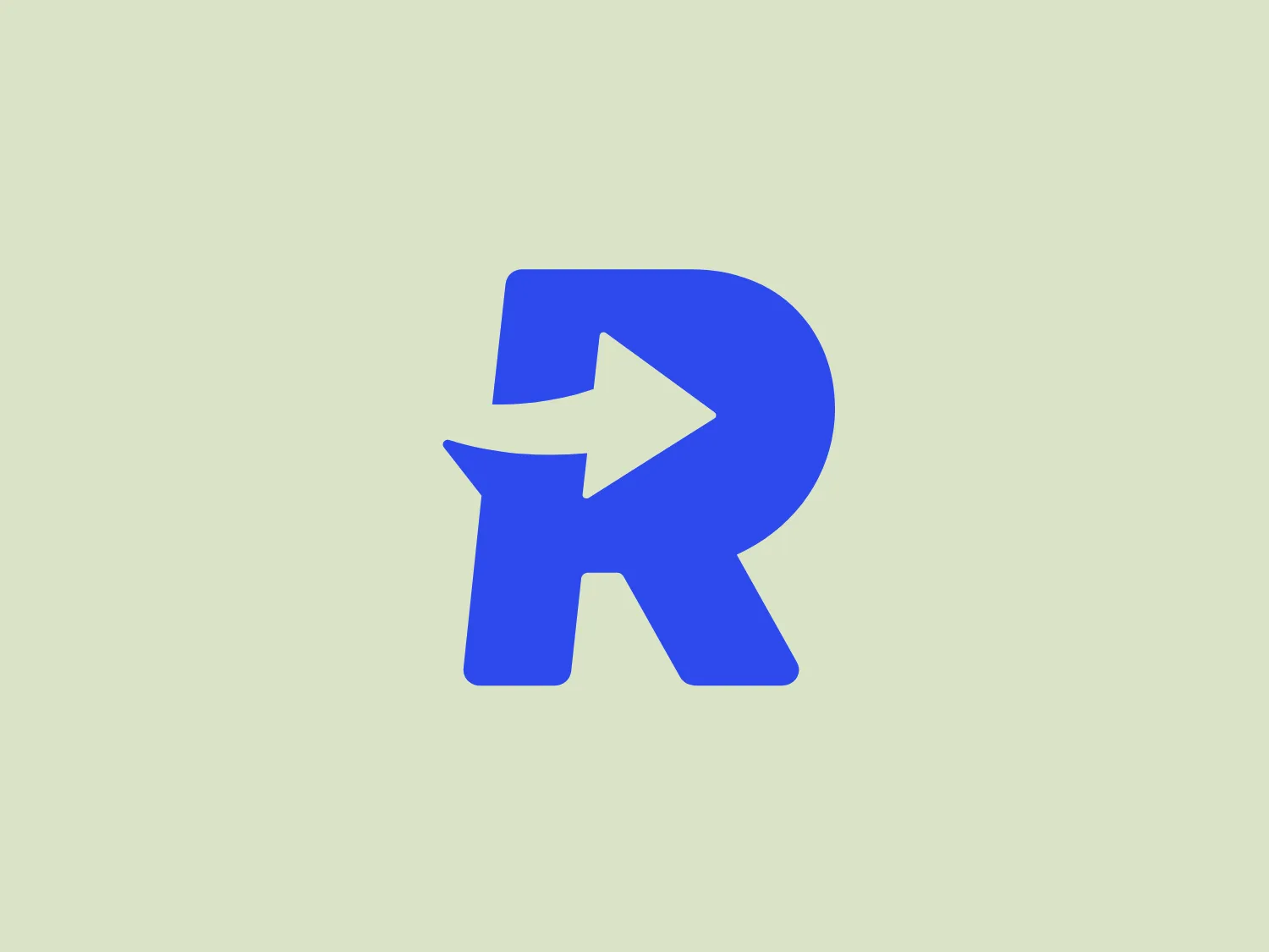 The logo for Routable features a bold, vibrant blue, stylized letter 'R' with a seamlessly integrated right arrow. The 'R' has a modern, somewhat geometric look with rounded edges, conveying approachability and movement. The arrow points towards the upper right, suggesting progress and forward-thinking. The simplicity and absence of additional elements make the logo versatile and scalable while conveying a sense of dynamism and innovation.