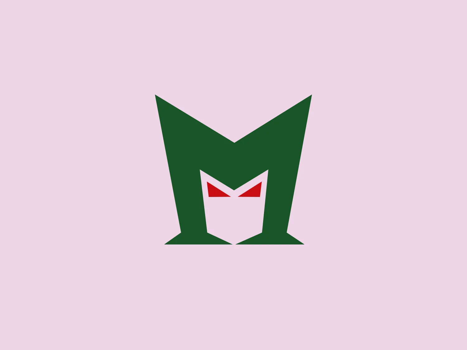 The Mephisto logo features a stylized 'M' in bold green, with a smaller 'm' nested inside in white, adorned with red accents resembling a bow tie or butterfly. The use of geometric shapes gives the logo a modern and dynamic feel, and the deep green and vibrant red create a striking visual impact.