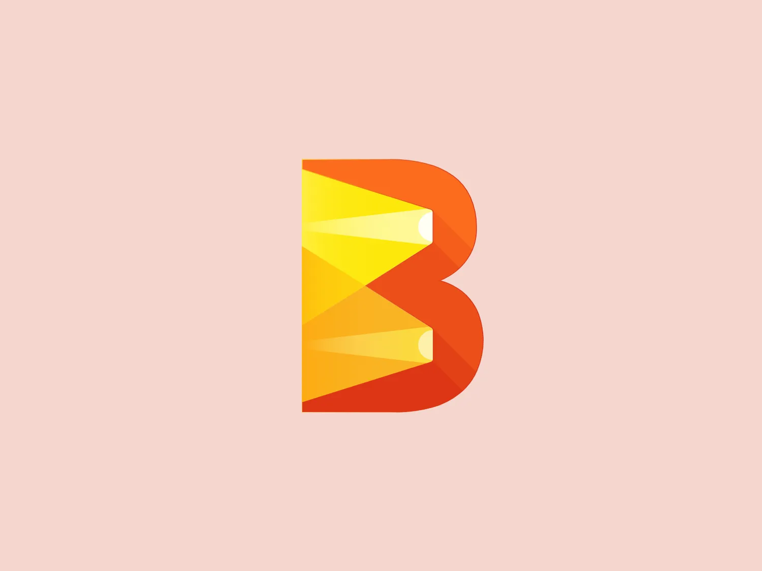 The logo for Apache Beam showcases a modern and dynamic stylized letter 'B'. Its vibrant gradient, ranging from deep orange to bright yellow, gives it a sun-kissed appearance. Faceted shades add depth, while its sleek and contemporary aesthetic emphasizes energy and forward motion. The angular divisions within the logo suggest innovation or connectivity, adding a touch of technological flair.