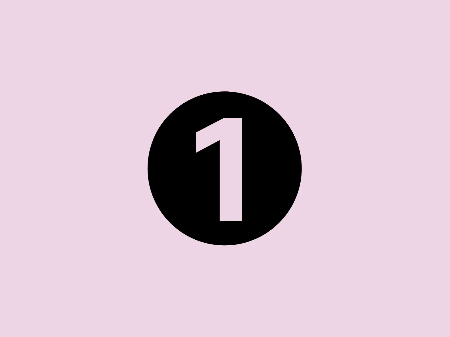 The BBC Radio 1 logo features a bold, white numeral "1" centrally placed within a black circular background. The number has a modern sans-serif font, giving it a clean and minimalist aesthetic. There are no additional embellishments, allowing for the stark contrast between the white figure and black ground to draw immediate attention. This simplicity lends to its versatility and ease of recognition across various mediums.