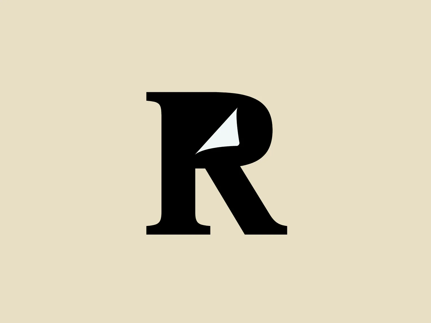 The Readwise logo showcases a bold, black serif letter "R" with a unique twist: its extended leg gives it a dynamic and stable feel. The upper half of the "R" is curved, while the extension adds a sense of movement. The minimalist and modern design, along with the black color, conveys sophistication and strength. The simplicity and boldness of the logo make it suitable for a neutral background that does not compete for attention.