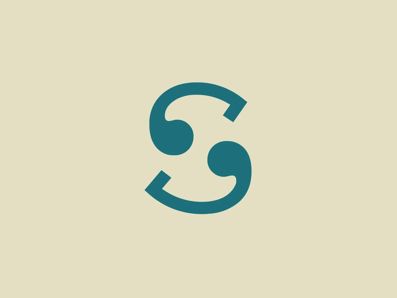 The Scribd logo consists of sleek letterforms that form the letter "S," designed with a minimalist aesthetic in deep teal with a slightly turquoise hue. The smooth curves and lack of additional decorative elements give it a modern and professional look, suggesting dynamism and fluidity, with tapered ends. A soft and neutral background that contrasts without overpowering the logo is ideal.