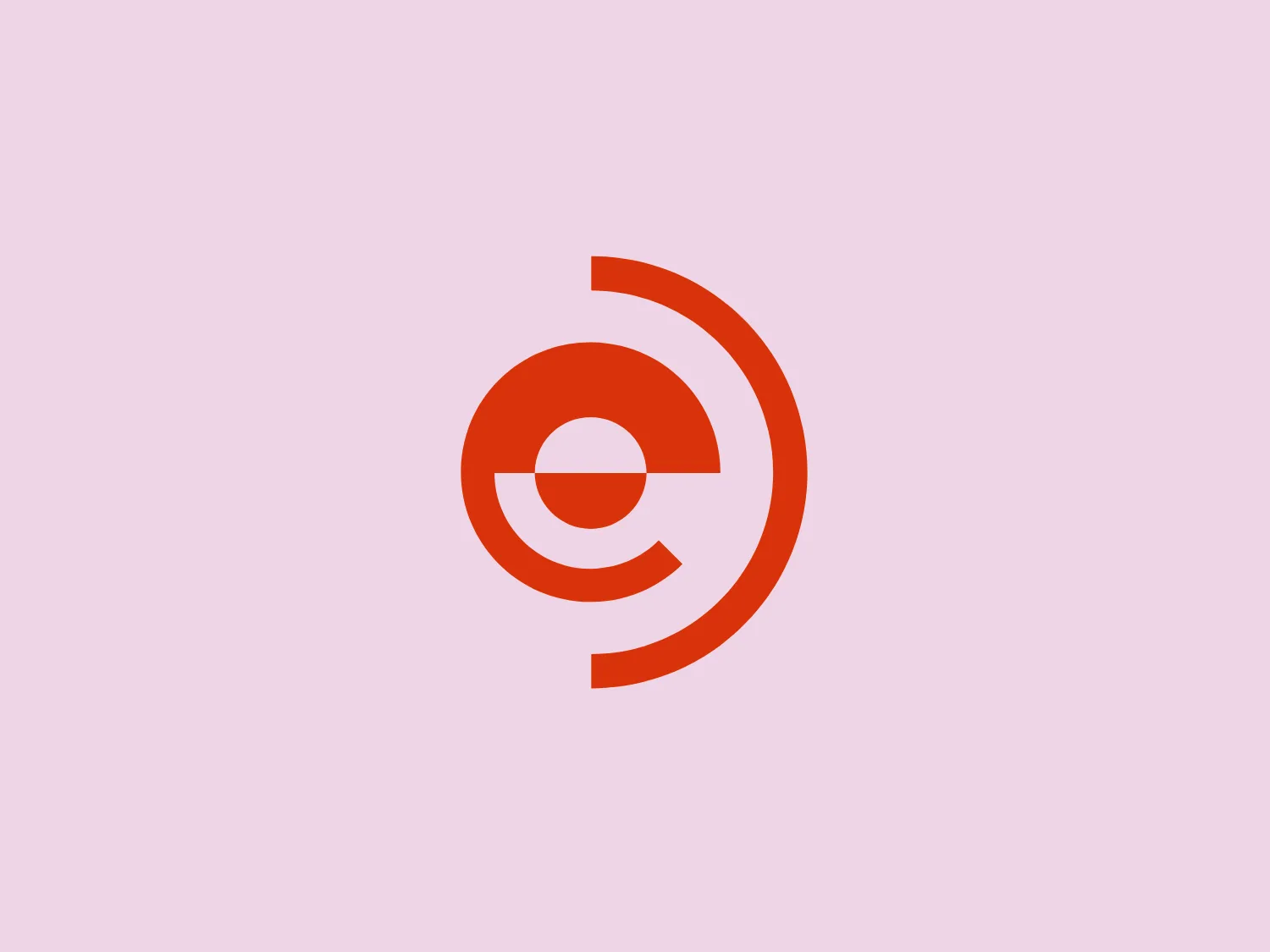 The EyeFi logo features an abstract design with a bold, modern aesthetic. It uses a vivid orange color on a plain white background and consists of a combination of circular shapes. The most prominent element is a large ring that encircles a smaller disk set off to the lower left of the center. A partial ring intersects this larger ring, creating a dynamic, swirling effect that suggests movement and connectivity. The simplicity of the shapes and the strong use of color give the EyeFi logo a striking and easily recognizable appearance.