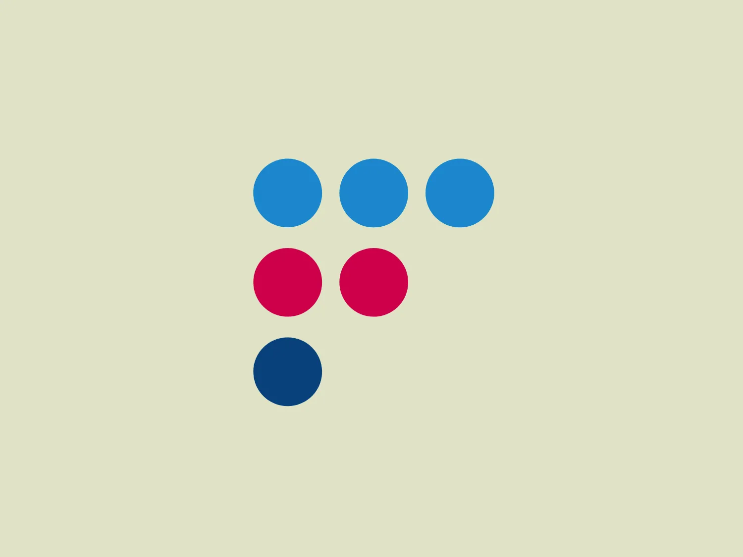 The Felix Payment logo features a modern, abstract design with seven circles arranged in a formation resembling an arrow pointing upwards to the right. The bold and contrasting colors include four circles in bright sky blue and three in vivid magenta, evoking a sense of motion and progress. The use of circles gives the logo a friendly and approachable feel, while the arrangement and color differentiation convey a sense of dynamism and collaboration.