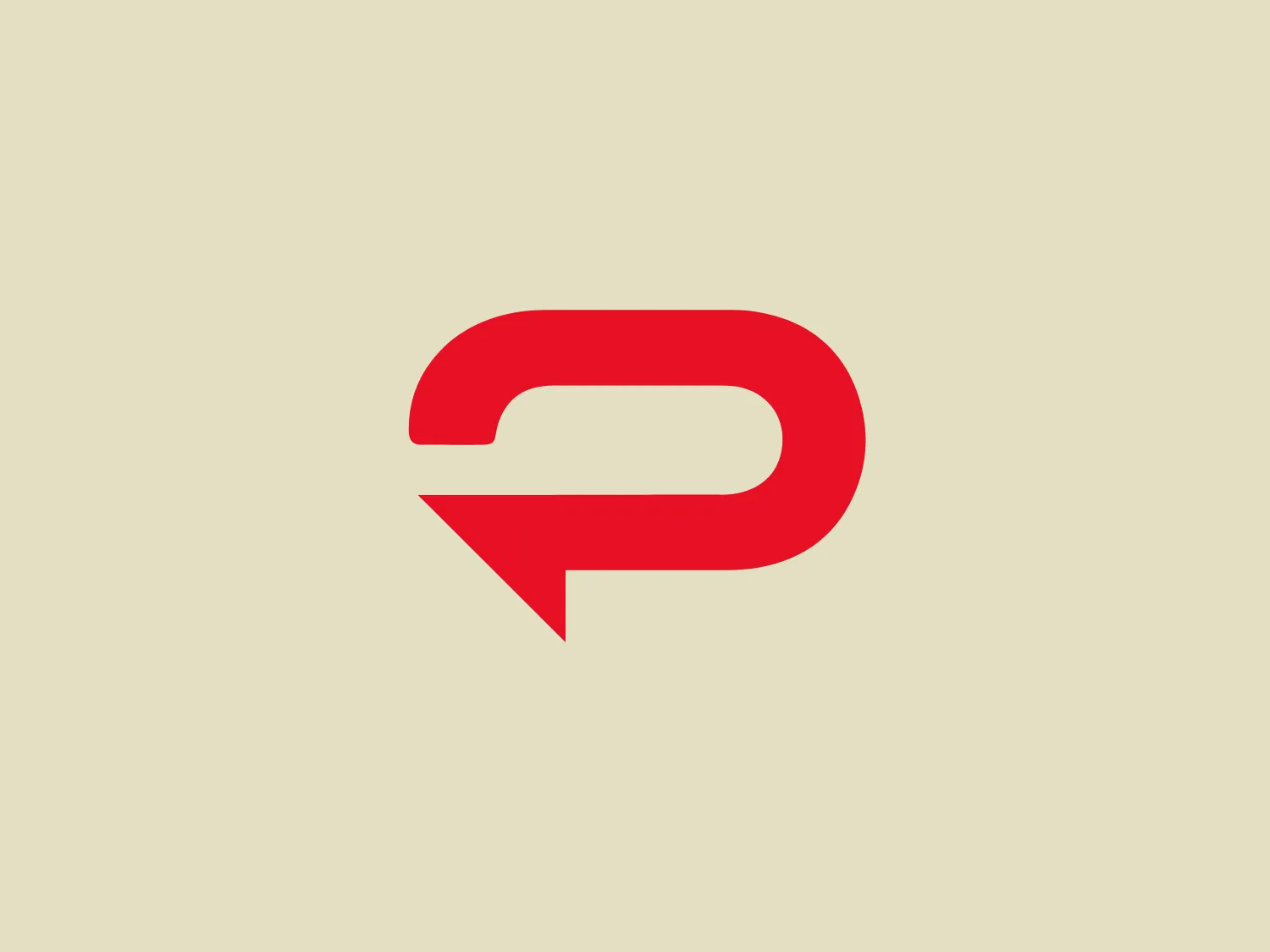 The Padilla logo showcases a modern and minimalist design with a bold, red letter "P." Featuring a stylized cutout at the tail creating an arrow pointing left, this design imparts a sense of movement and progress. The bright red color and clean, rounded edges exude dynamism, while a neutral background would complement its strong visual impact.