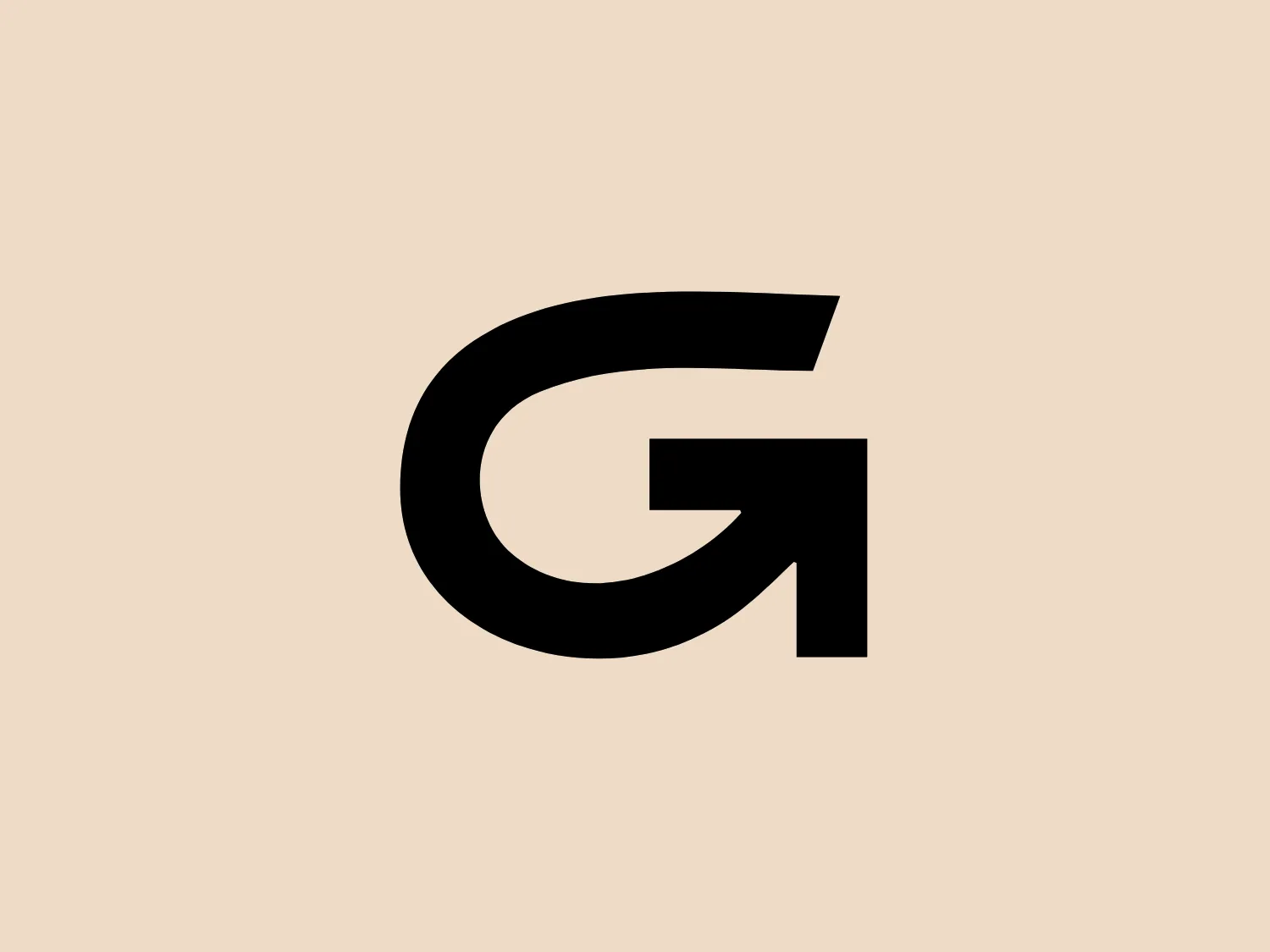 The Gaoyea logo showcases a bold, black monogram "G" with a modern, sans-serif typeface. The crisp, clean lines and sharp angles contribute to its contemporary and professional appearance. The G curves slightly over itself, creating an interesting visual effect with a strong and stable look, ensuring easy recognition even at smaller sizes or from a distance.