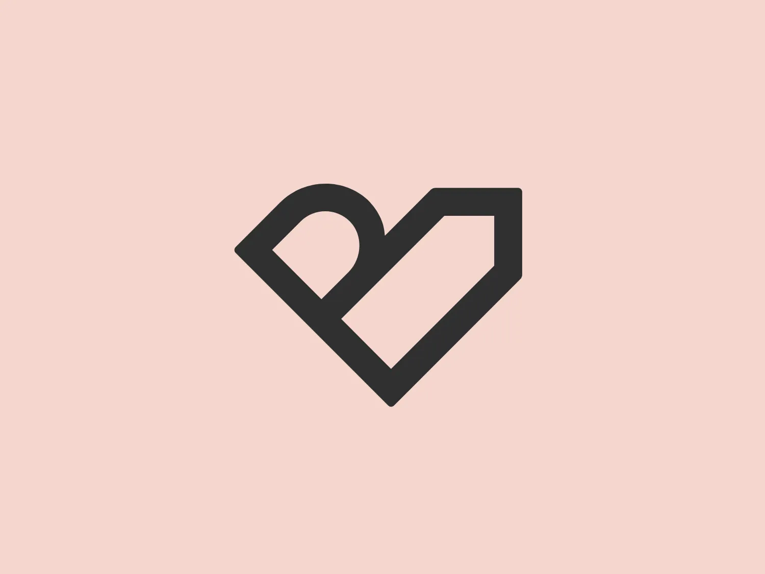 The Bnext logo features a stylized, abstract representation of a heart shape, with clean, sharp lines and two distinct parts. The right side resembles the typical curved shape of a heart, while the left side is designed with a geometric approach, using a straight line for a sharp edge. The overall shape signifies a fusion of organic and geometric elements, suggesting emotion and precision. The vibrant pink color adds a lively and youthful energy to the design. The simplicity of the logo allows for instant conveyance of its message and adaptability to various applications.