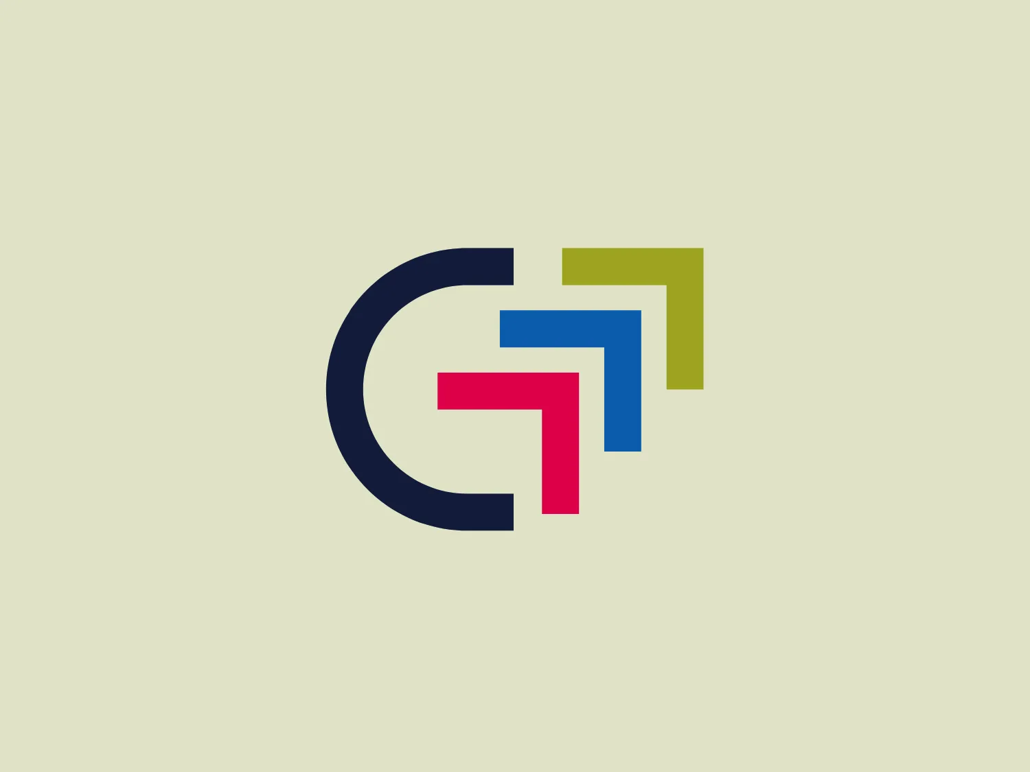 The GEMCAT logo features a modern, geometric design that interlocks the letters "CT". The "C" is represented in dark blue, forming a thick, crescent shape that encircles the "T". The "T" is divided into three segments of blue, pink, and lime green, symbolizing connectivity and unity. The bold, sans-serif font exudes innovation and professionalism, and the balanced, vibrant color combination makes the logo eye-catching.