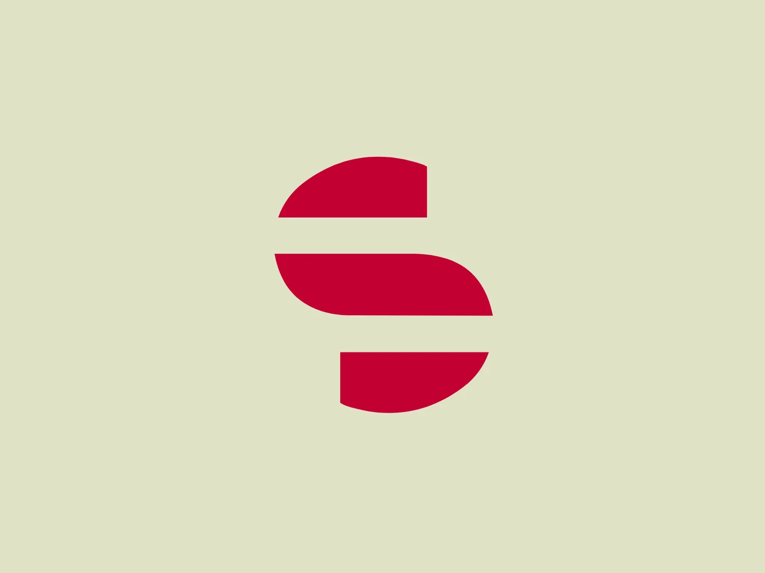The business logo for Architekten Kammer Sachsen is a modern and minimalist design consisting of a stylized letter "S". The logo is composed of two bold, red arcs facing each other but not touching, creating a dynamic negative space in the center that carries through the letter's curves. The vibrant and striking red color used in the logo creates a sense of energy and movement. The simplicity of the design suggests it could be easily recognizable and versatile for various applications.