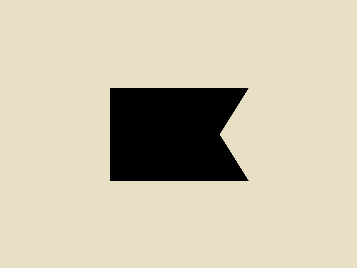 The Klaviyo logo presents a stylized letter "K" in a bold and minimalist design. It features a thick, black rectangular form with a right-angled triangular negative space removed from its upper right-hand side, creating the impression of the letter "K." The logo's sleek, modern aesthetic, high contrast, and effective use of negative space communicate its visual message. The design's stark simplicity and bold lines would complement a soft and neutral background without overpowering the overall look.