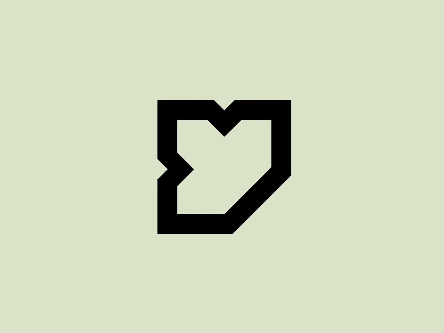 The YOU FM logo features an angular, black stylized depiction that combines a speech bubble and a heart shape. The geometric design suggests a chat icon with a distinctive heart formed in the negative space, conveying modern and minimalistic aesthetics associated with love, communication, and digital interaction. The logo creatively utilizes negative space and fuses two recognizable symbols.
