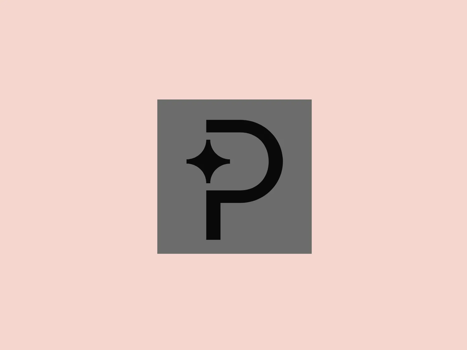 The business's logo, "Paddle," showcases a bold, black letter "P" with a unique break on its vertical stroke, resembling an unfolding flag or directional arrow. A dynamic four-pointed star accent sits on the break, adding an eye-catching element. Positioned on a bright yellow square background, the design creates a stark and vibrant contrast, highlighting the modern, minimalistic, and memorable aesthetic with its effective use of flat colors and geometric shapes.