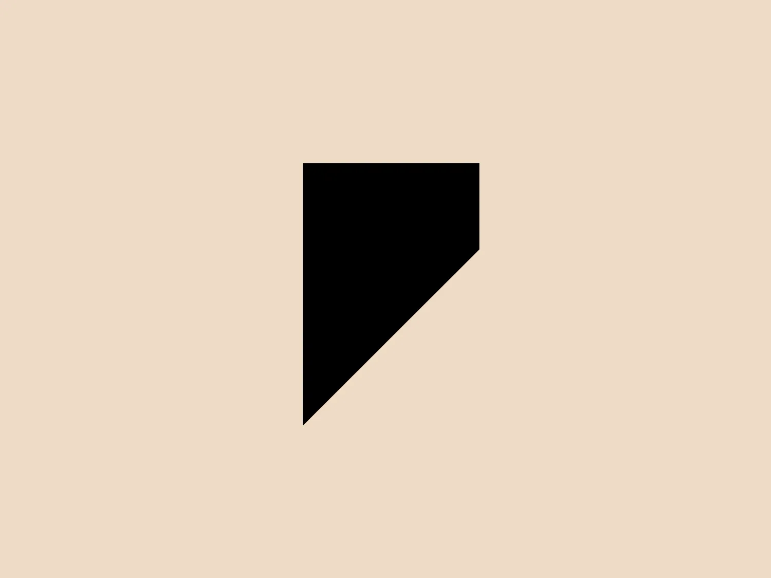 The logo for Shoes of Prey features a minimalistic black design consisting of a simple geometric shape resembling a stylized arrow or play button pointing to the right. With solid, clean lines, it conveys a modern, dynamic feel, suggesting forward movement or progress. The versatility and recognizability of its simplicity make it a strong choice. This solid black logo is well-suited to neutral light backgrounds.