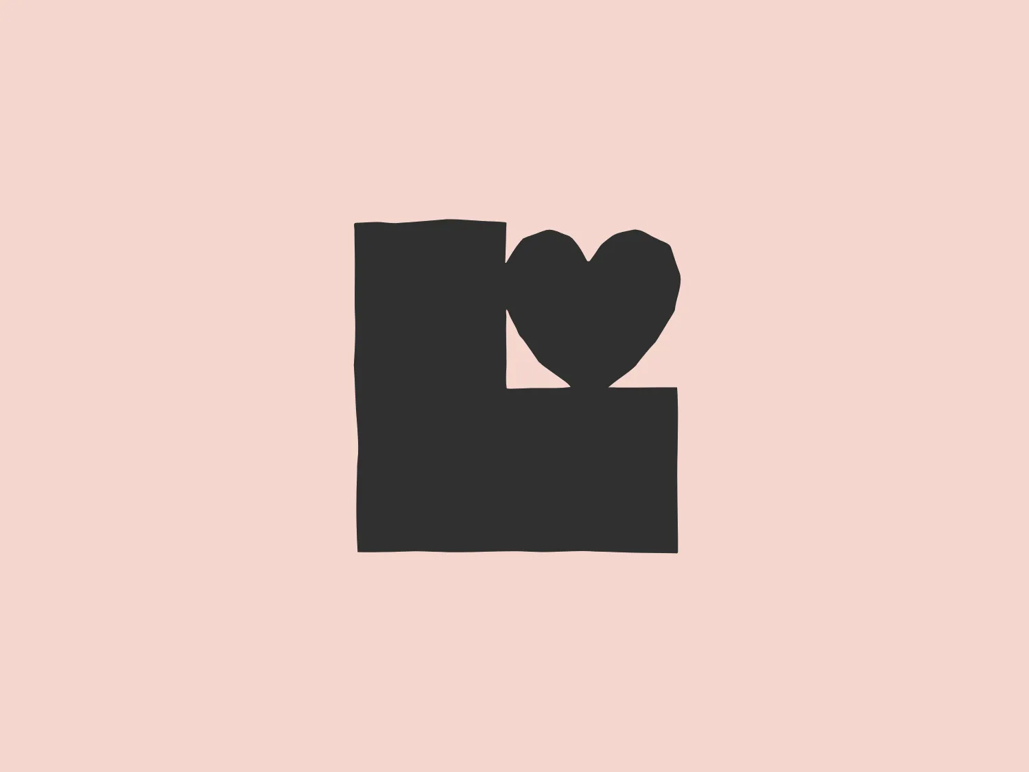 The Lifeworks NW logo is a modern, abstract design featuring a solid red color. The design is composed of two shapes: a larger rectangle with a notch removed from its upper right side and a stylized heart shape that fits seamlessly into this notch. The heart appears to be partly overlaid on the rectangle, suggesting a sense of unity or partnership. The aesthetic is clean and minimalist, conveying a contemporary feel that could be associated with various industries, from technology to healthcare. The solid color and bold shapes ensure that the logo is easily recognizable and could stand out well against a neutral background.