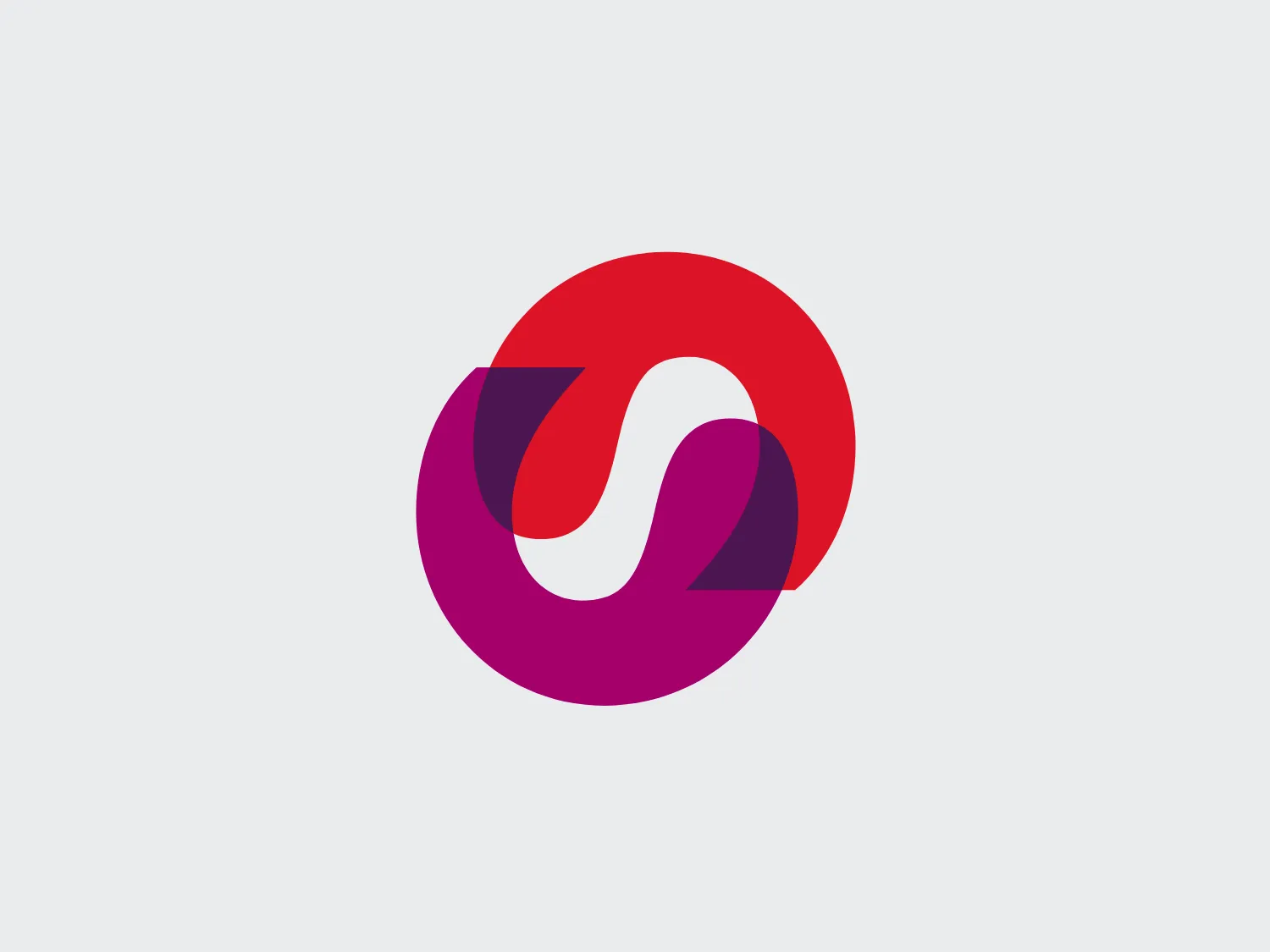 The AÉSIO Mutuelle logo features a dynamic, interlocking design with two abstract shapes resembling stylized letters or symbols. The design conveys a sense of connection and fluidity. The primary shape on top is colored in a bold orange-red, while the one underneath is in a deep purple, and they intertwine to create a continuous loop. The overall aesthetic is modern and minimalist, utilizing vibrant colors and smooth curves to create a sense of movement and harmony. The choice of colors suggests creativity and passion.