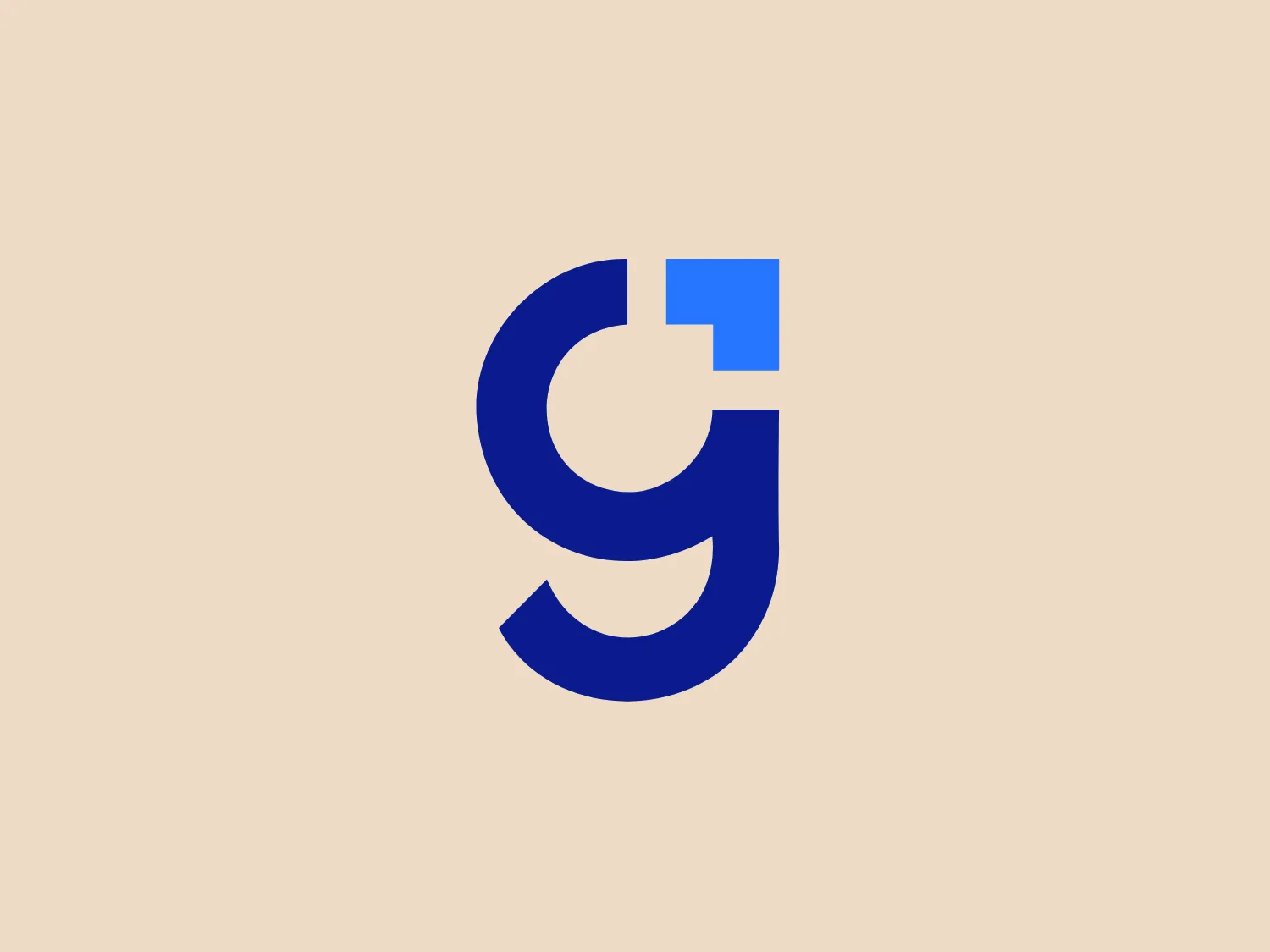 The GoTeam logo features a stylized letter 'G' with bold, geometric shapes creating a modern and minimalist design. The sharp angles and clean lines, along with a gradient of blue shades, give the logo a three-dimensional effect. The cut-out on the upper right follows the gradient pattern, creating a clear contrast.