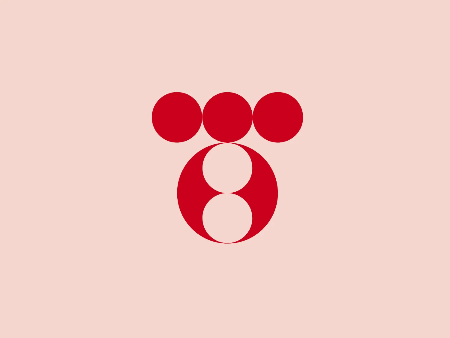 The Tepco logo features five circles arranged in a unique formation. Four solid red circles form a square grid, with a hollow circle at the intersection, resembling a flower or a clover. The design suggests completeness and interconnectedness, with a strong, vibrant red conveying energy and boldness. Its simplistic yet striking design, clean lines, and minimalistic use of color create a memorable and versatile logo suited for various contexts or brands.