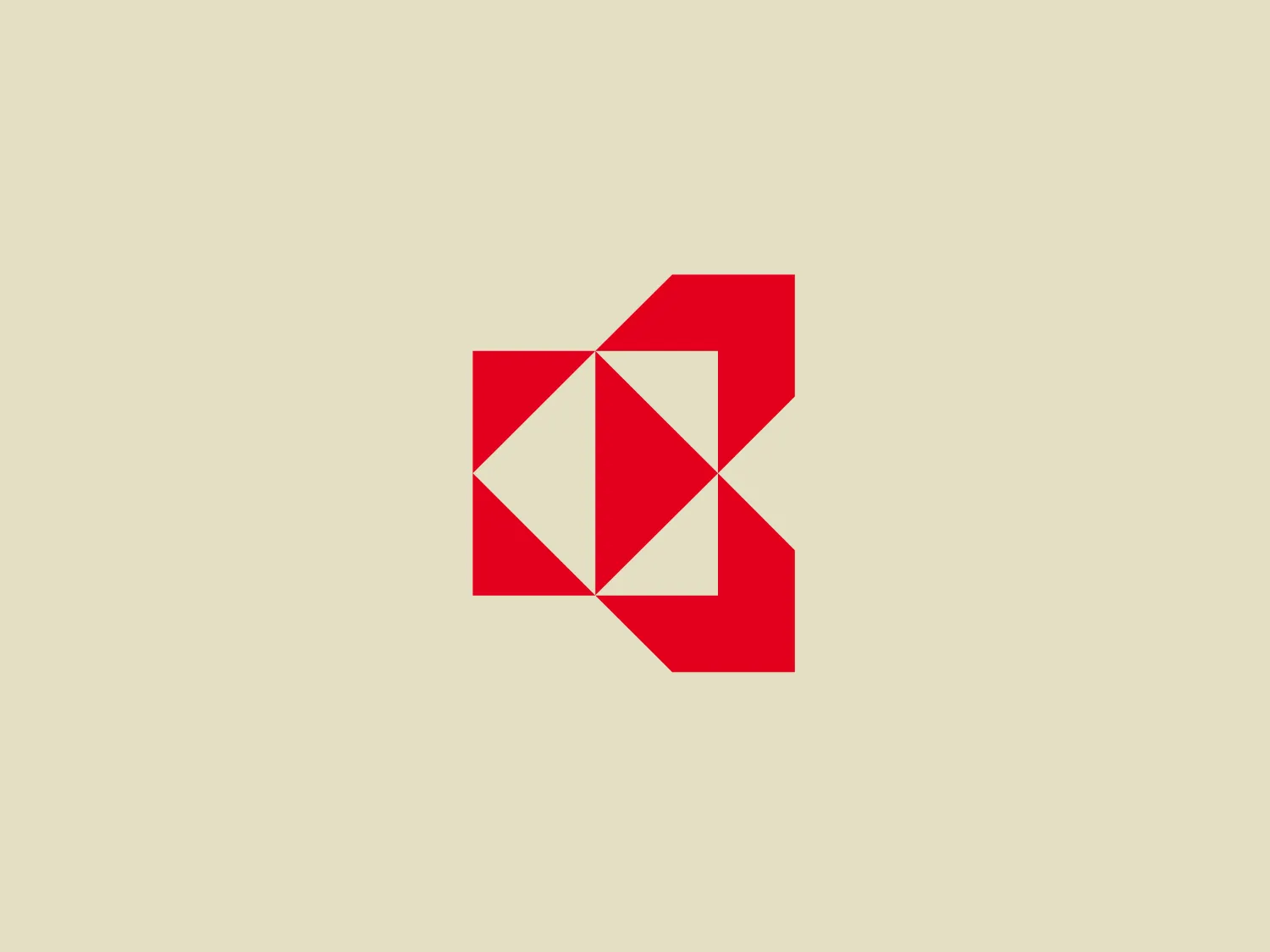 The Kyocera logo presents a stylized, angular design that appears to be an abstract representation of a letter or symbol. It consists of a series of red polygons, specifically triangles and quadrilaterals, arranged in a geometric pattern that creates a sense of depth and dimensionality. The red color is bold and attention-grabbing, contrasting sharply with the white negative space that helps to define the individual shapes within the overall design. The aesthetic is modern and clean, with a strong emphasis on symmetry and precision. Considering the colors and the vibrancy of the logo, a neutral and subtle background would complement it well.