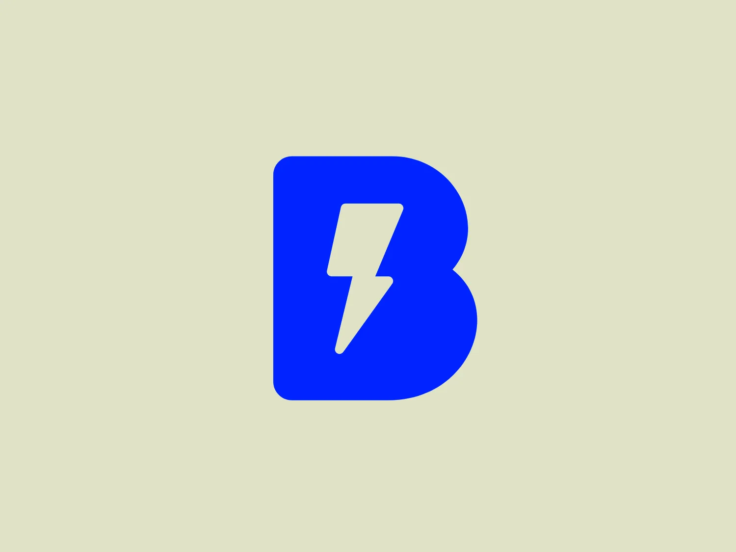 The logo for BluSmart showcases a striking, stylized letter "B" in a vibrant blue color (#004BCC). Within the "B," a white lightning bolt adds dynamic contrast, evoking energy or speed. The design is modern and minimalist, with a playful touch provided by the bolt. The smooth curves of the "B" and absence of additional embellishments give it a clean, digital-friendly appearance.