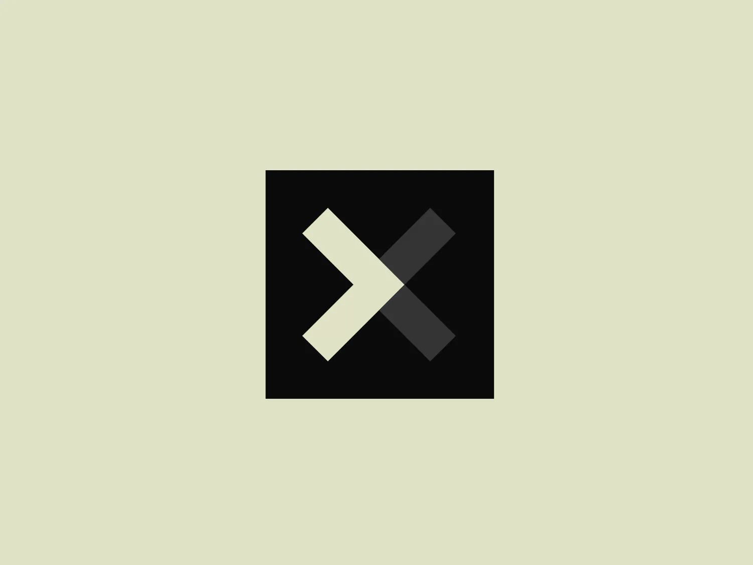 The XPRIZE Foundation logo features a bold 'X' symbol comprised of two overlapping bars with a three-dimensional effect. The primary colors are black and different shades of grey, creating a distinct contrast and visual depth. The bars appear to be shaped with right angles and have varying shades, suggesting light reflecting on a metallic surface. The logo is set against a solid, flat background, and its design exhibits a minimalist aesthetic while conveying a sense of sophistication and modernism.