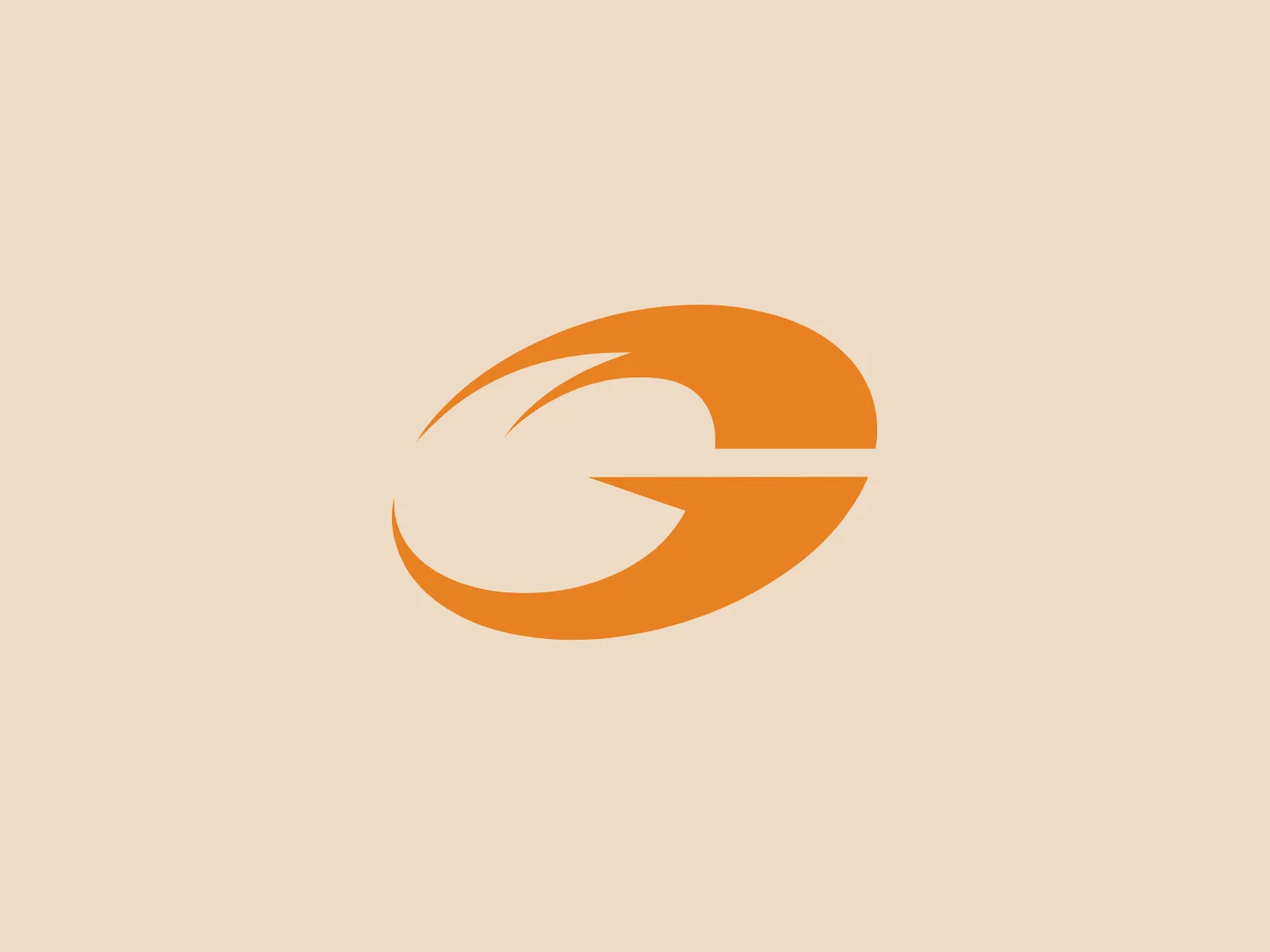 The Gasp logo features an abstract, stylized letter "G" with a dynamic, swoosh-like element that suggests movement or speed. The design is clean and modern, using a bright orange color that gives it an energetic and bold look. The letterform is circular, which conveys a sense of completeness or continuity. The white negative space creates an implied arrow pointing right, adding to the forward momentum implied by the design. Given its bright orange hue, a neutral or subtle background color would complement it best.