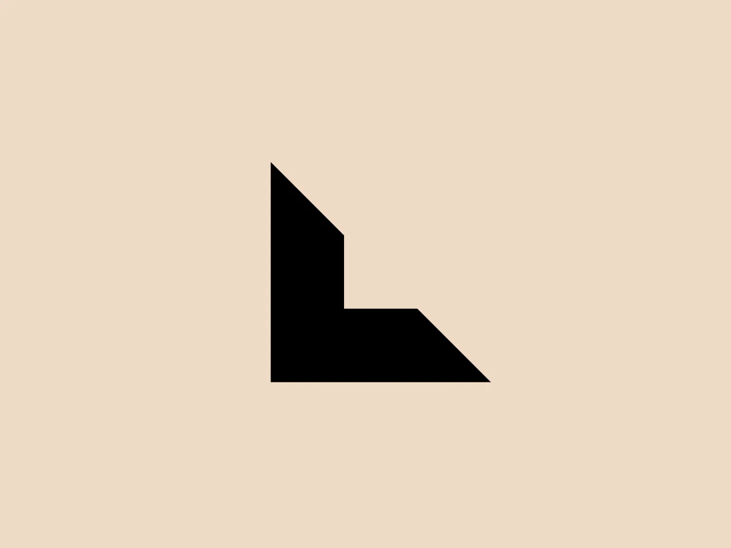 The Landsec Securities Group logo features a bold, black geometric shape resembling an abstract letter "L" with a modern twist. It consists of two rectangles, one vertical and one horizontal, intersecting to create a sharp 90-degree angle at the top left and a stepped appearance on the bottom right. The design is clean, minimalistic, and represents a contemporary brand or company. Its simplicity makes it versatile and easily recognizable.