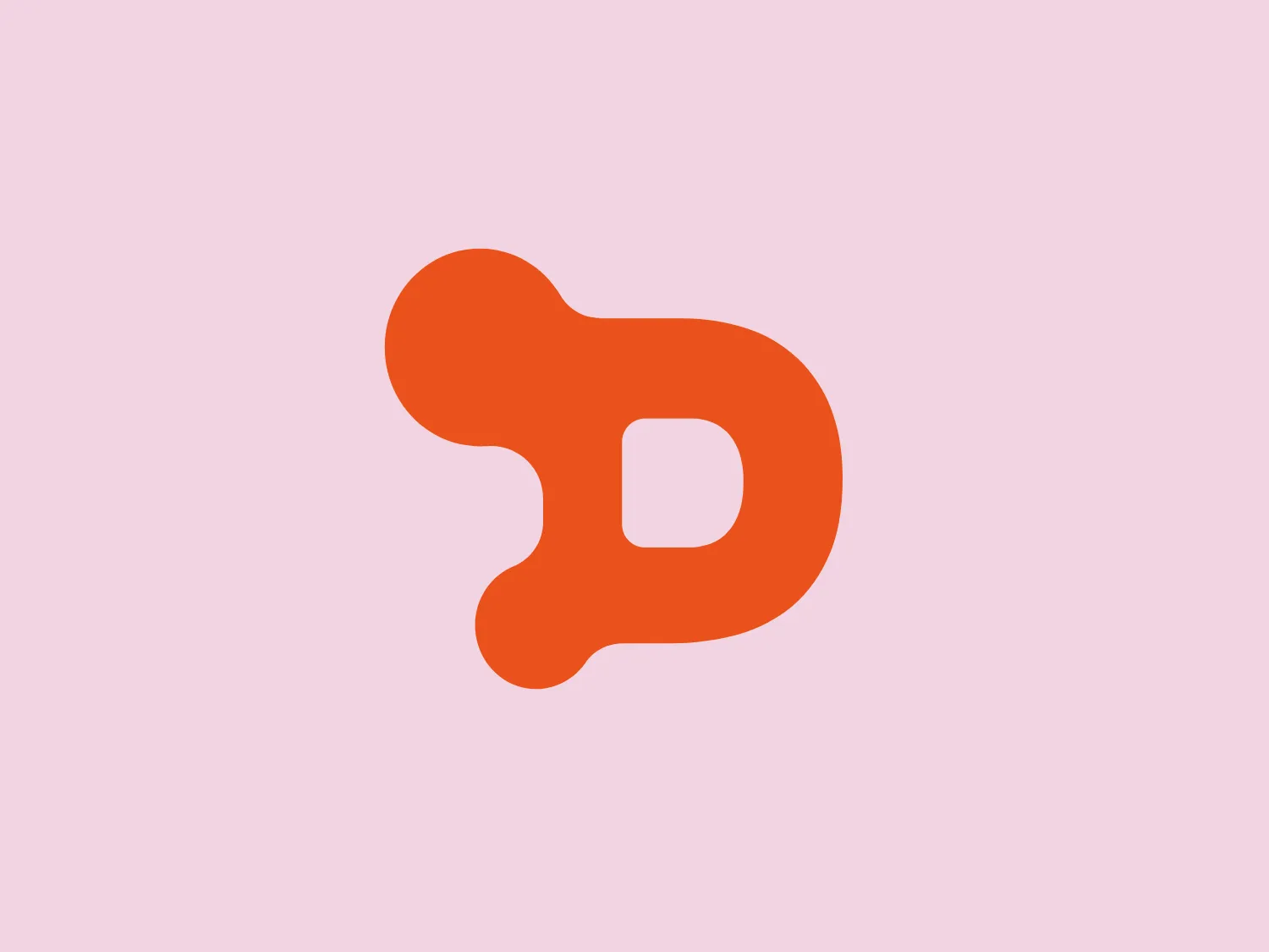 The image is a simple, abstract logo featuring an orange color that is stylistically organic in shape, resembling a lowercase 'd' with a modern twist. The design lacks sharp edges, opting instead for flowing, rounded lines that give it a dynamic and fluid appearance. The "Dryworld" logo's fluidity conveys movement and flexibility, while its bright orange color—vibrant and energetic—helps it stand out. Given its modern and clean aesthetic, the logo would be well-suited for a tech company or creative business that values innovation and originality.