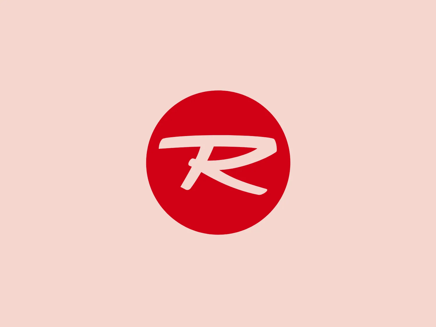 The Rossignol logo showcases a stylized white letter 'R' in the center of a bright red circular background. The 'R' includes a clean design with a striking slash through its stem, adding a modern flair. Smooth curves create a sleek look, and the red and white color scheme offers a bold and attention-grabbing contrast. The overall design aesthetic is minimalist and contemporary, making it versatile for various applications.