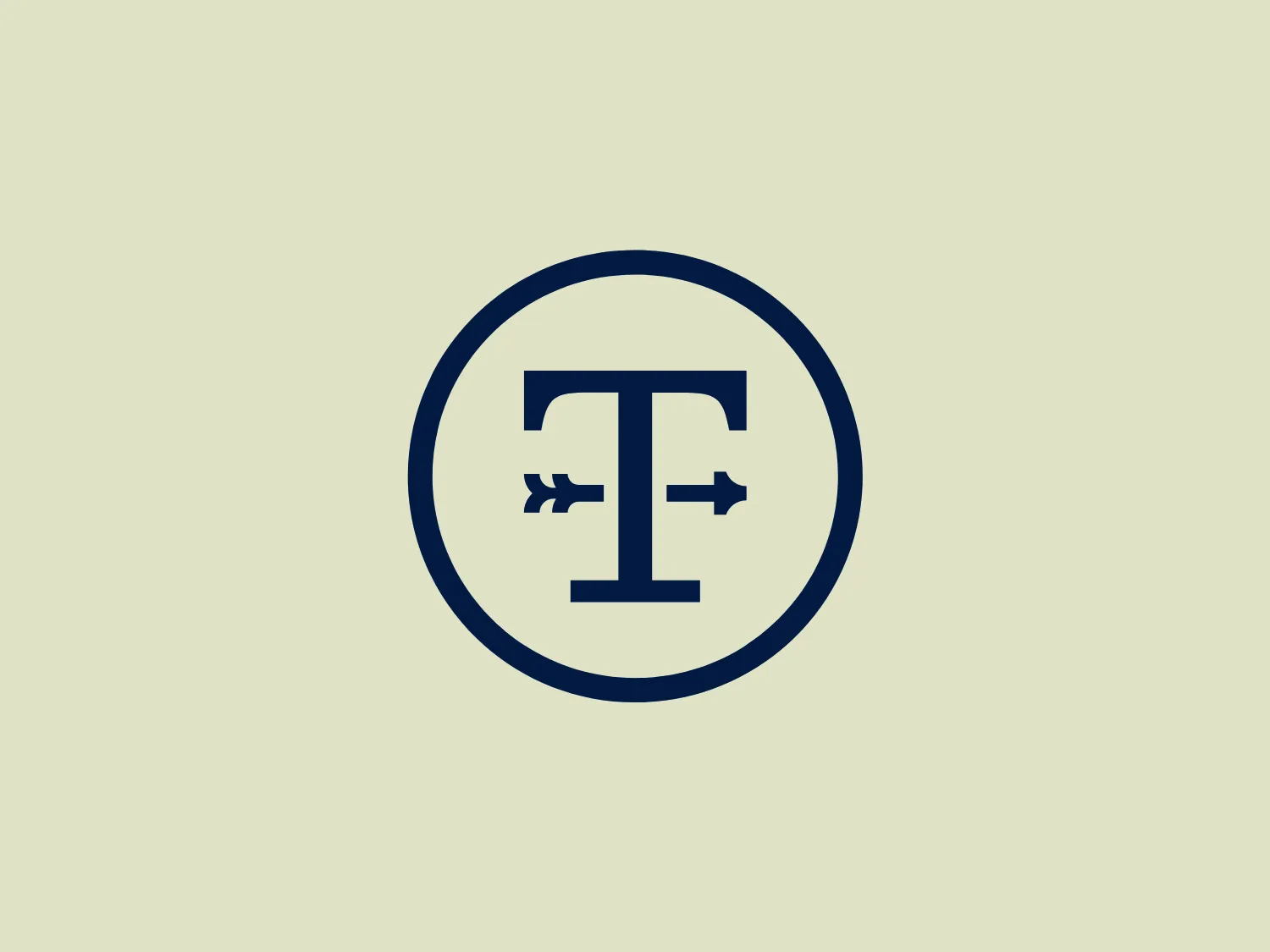 The Tyson Food logo features a bold, uppercase "T" centered within a circle. The "T" extends almost to the edge of the circle and harbors two horizontal lines protruding from its vertical stem, giving the illusion of a weight or some form of balance. The entire graphic is a solid deep blue, which conveys a sense of professionalism and reliability. The use of thick lines and geometric shapes imparts a modern and clean design aesthetic. The logo's simplicity makes it versatile and easily recognizable. Considering the color and design of the Tyson Food logo, a background that would complement it well without overwhelming should be light yet cool-toned to match the logo’s professional vibe.