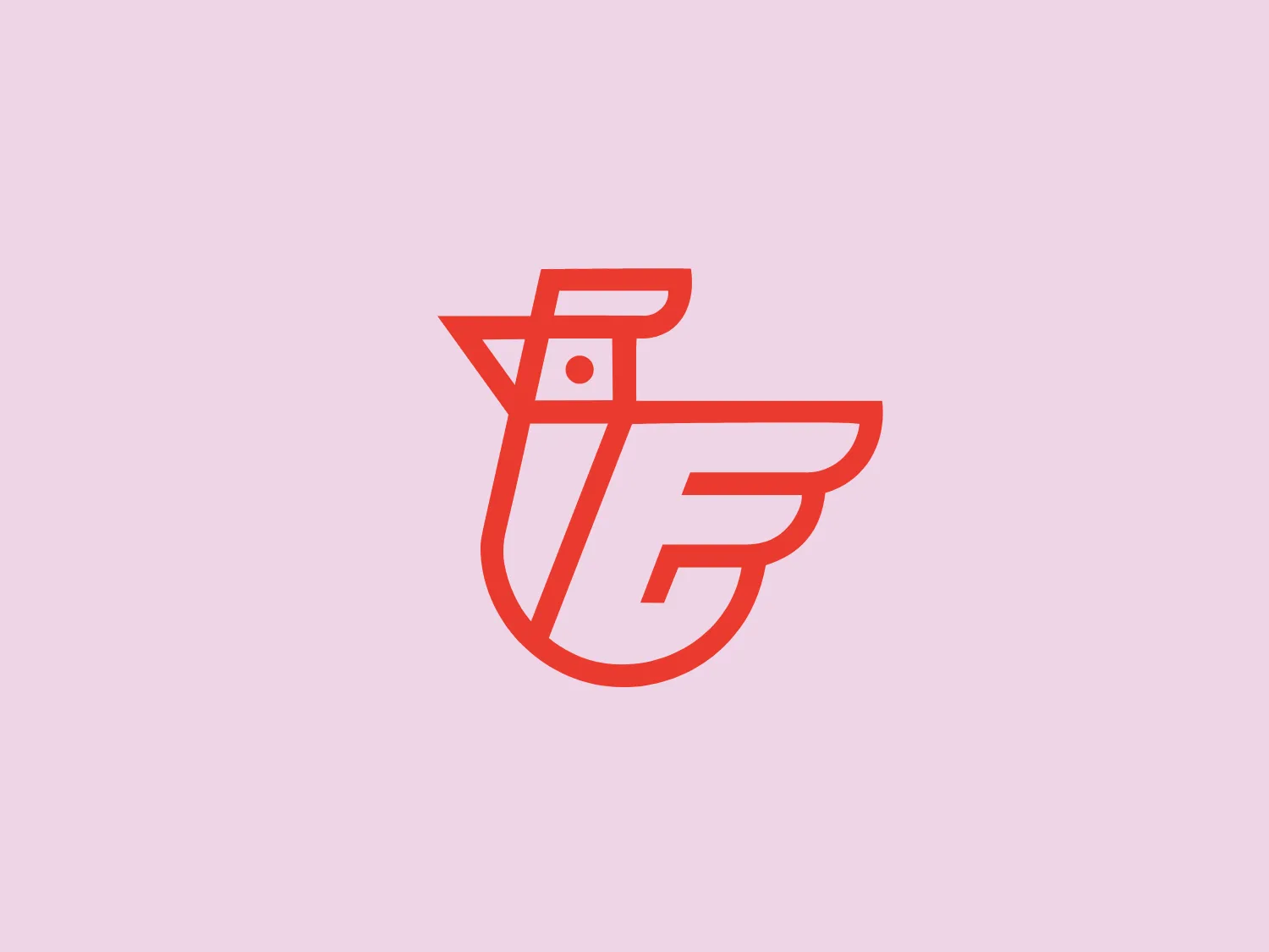 The Flyrite logo features a stylized letter "F" with a dynamic, wing-like extension, conveying motion and speed. The design is modern and minimalist, with clean lines and a sharp angle towards the top left that suggests upward momentum. The logo is monochromatic, using a bold orange-red color that stands out and is associated with energy and ambition. The overall aesthetic is sleek, contemporary, and would likely appeal to a tech-savvy or forward-thinking audience.