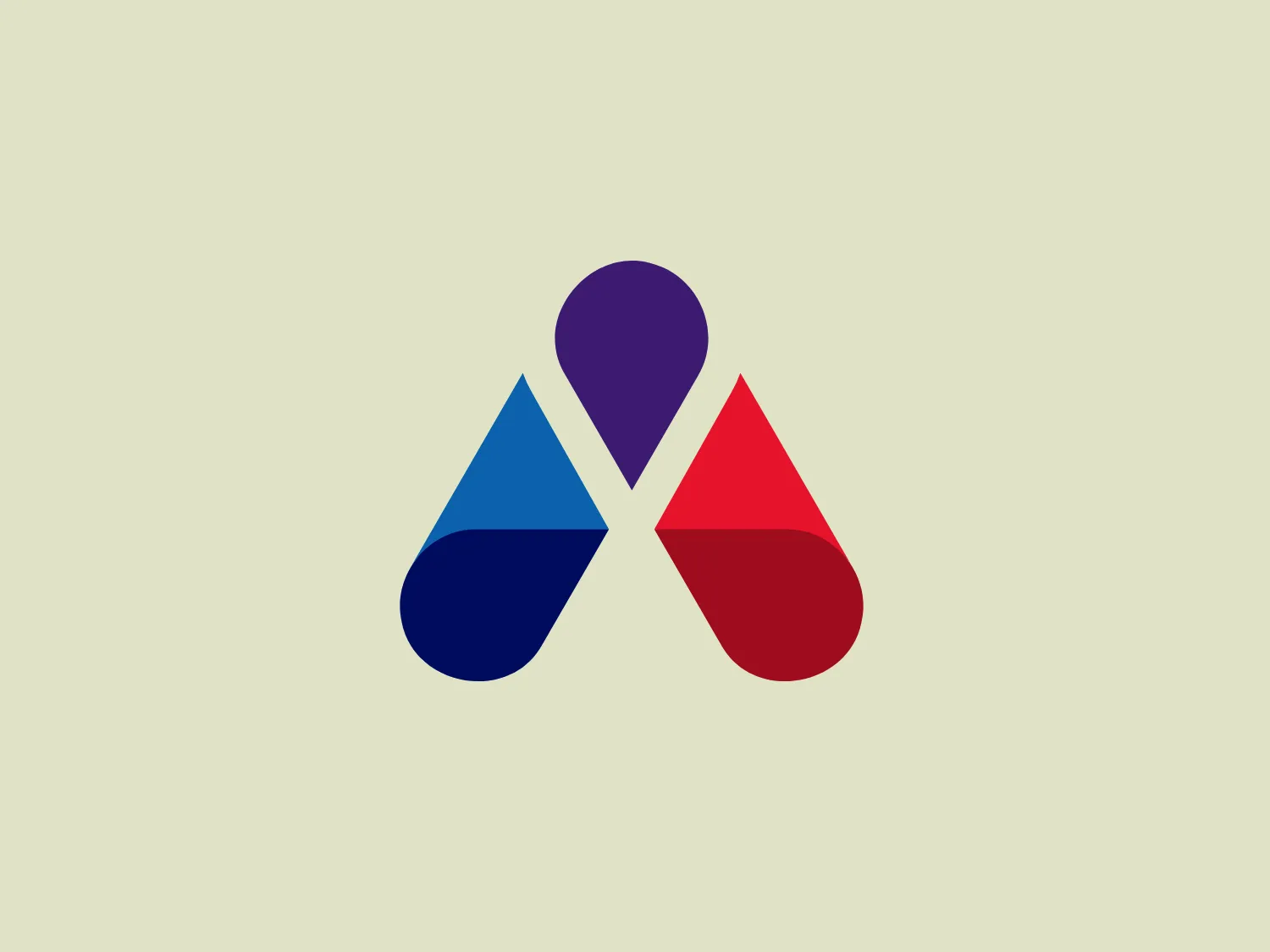 The Accruent logo showcases a stylized, abstract mark resembling a trio of overlapping droplets or petals. Each shape is adorned with a unique color - dark blue on the left, deep red on the right, and royal purple at the top. Harmoniously converging in the center, the shapes create additional hues where they overlap. The logo exudes a modern, dynamic feel, evoking fluidity and unity. Its rich and vibrant colors contribute to an energetic and contemporary aesthetic.