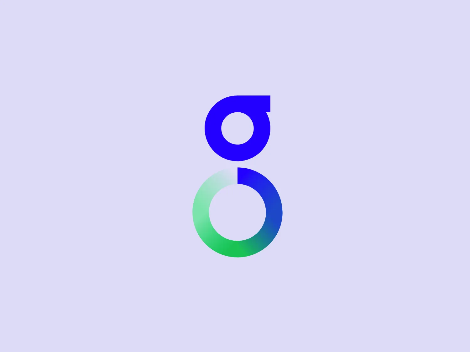 The Sedigas logo is a modern and stylized design consisting of two interconnected shapes resembling the number 8. The top half is a cool-toned blue with a sharp geometric tail, almost like a reversed "G." The bottom half transitions from a teal green to a lighter blue with a gradient effect, creating a sense of depth. It forms a more traditional circular shape with a seamless flow into the upper part, suggesting connectivity and continuity. The logo has a clean, futuristic feel that is both simple and dynamic, with the use of gradients giving it a polished, professional quality.