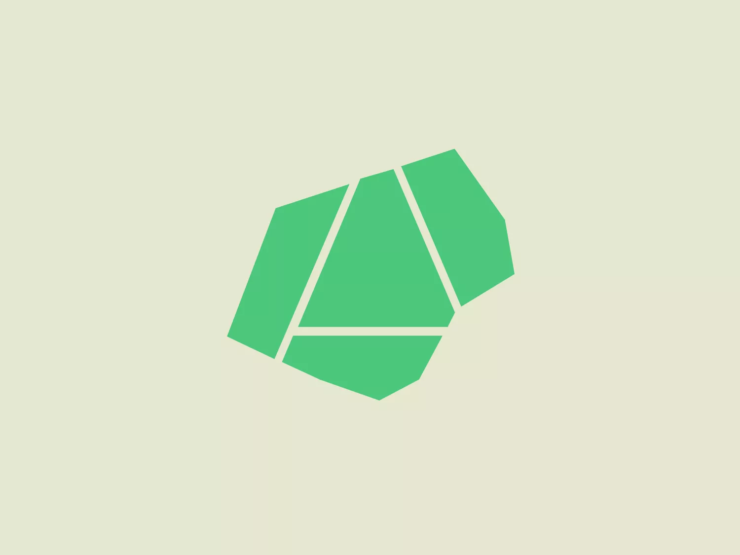The Altaskifer logo features a stylized, abstract shape reminiscent of a shield or gemstone, composed of geometric facets or panels. It is made up of three distinct shades of green, creating a sense of depth and dimensionality through the use of light and dark tones. The lightest green occupies the central facet, while the medium and darkest greens flank it on the left and right, respectively. The overall design aesthetic is modern and minimalistic, with clean lines and a sense of solidity. It conveys a feeling of protection, stability, and growth.