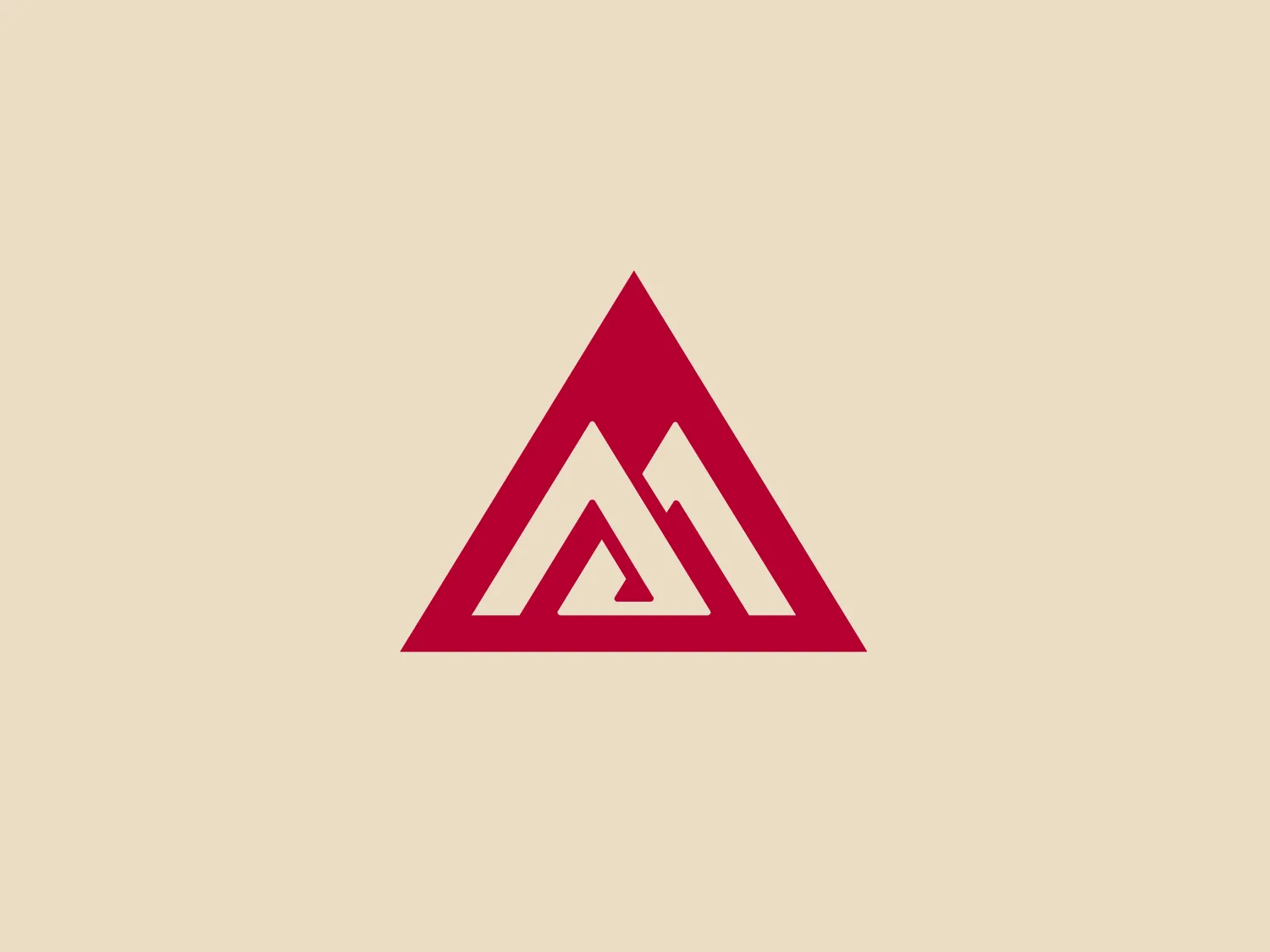 The Benjamin Moore logo is a stylized, geometric emblem that consists of a red triangle enclosing what appears to be a smaller, white triangle intertwined with a red letter 'A', which also forms a subtle mountain peak within the negative space at the top. With clean lines and sharp angles, the logo conveys a sense of precision and structure. Its minimalistic design gives it a modern and sophisticated look. The use of red adds energy and passion to the graphic, making it stand out. Based on these details, a background color that would complement this logo without overwhelming it would be a light and neutral shade.