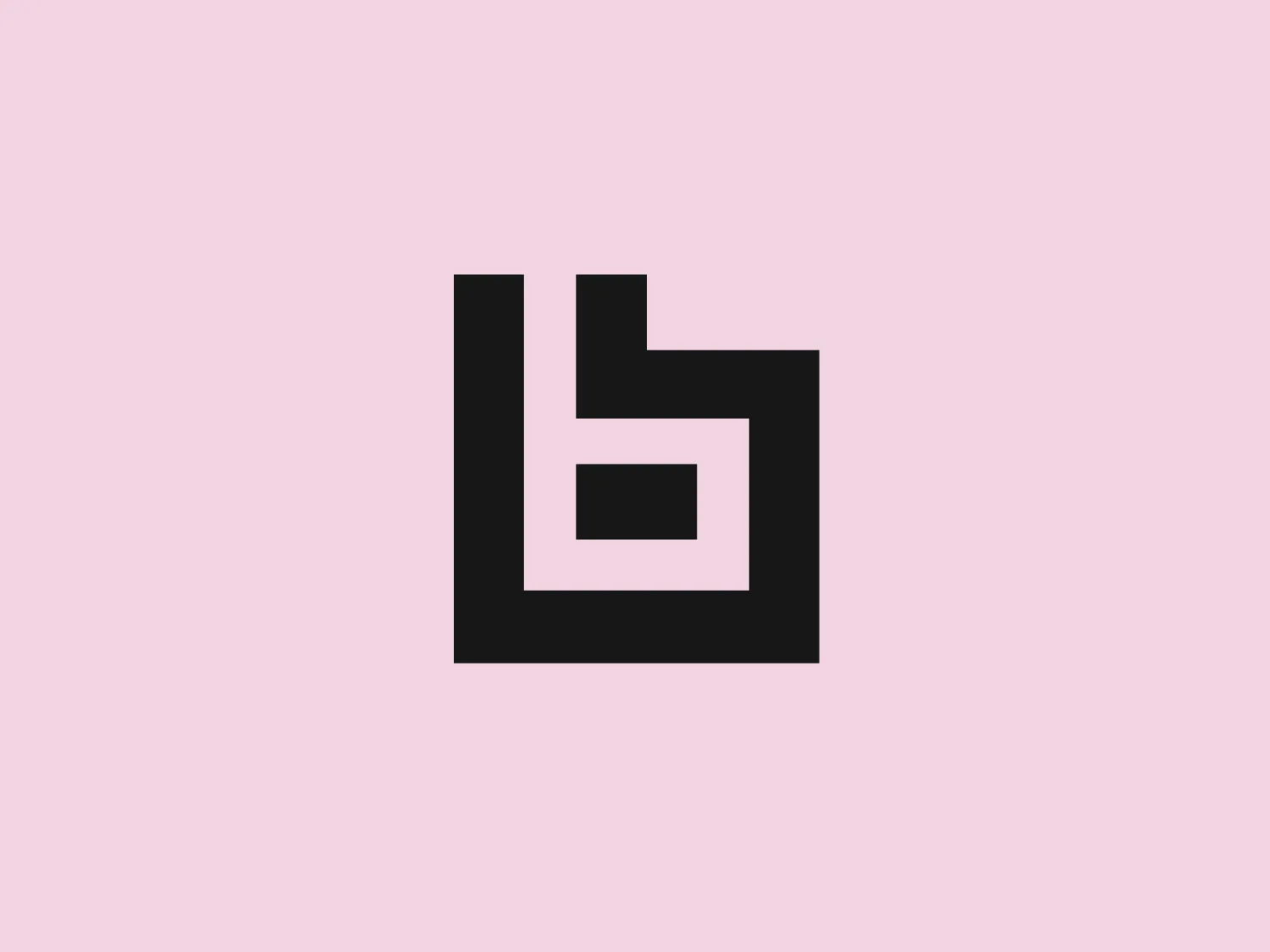 The Betonbau logo is a modern and stylized image composed of red geometric shapes, creating a layered effect. Two prominent interconnected squares, with one inside the other, are featured. The outer square is larger and has a cut-out part on its bottom left that accommodates the inner square. The inner square is offset to the top right, touching the outer square at its upper and right edges. The use of bold red against a plain background gives the logo a striking and dynamic look, suggesting innovation and strength.