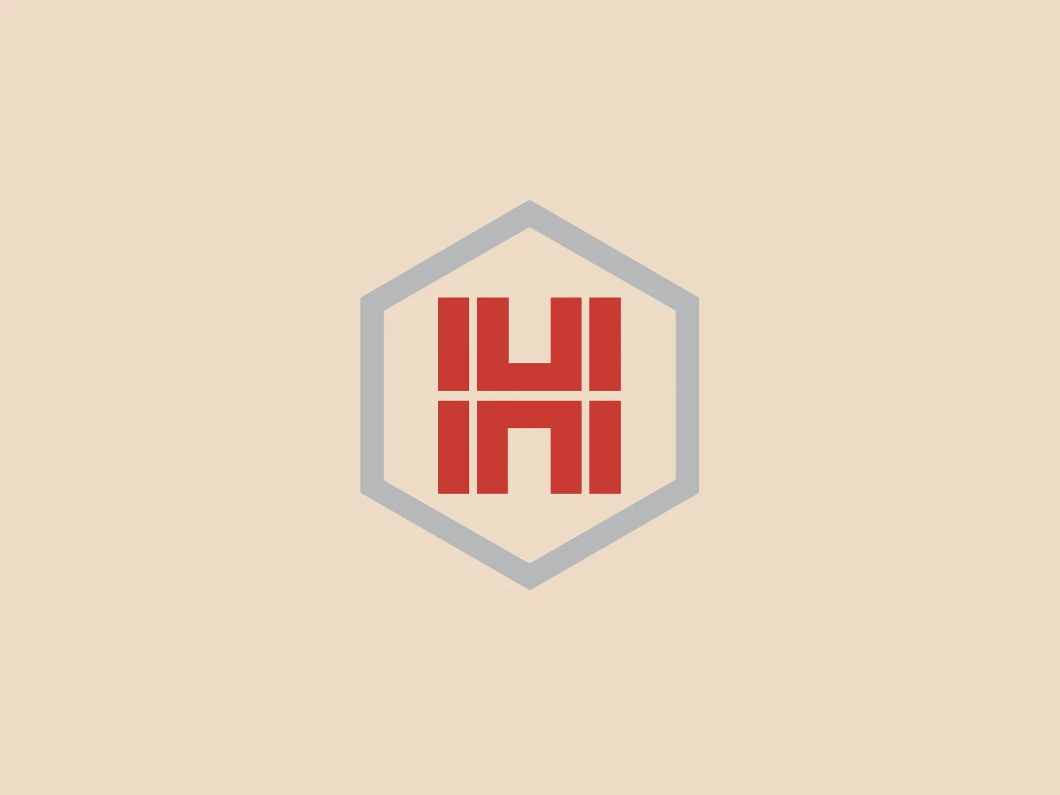 The Hub Group logo consists of a vibrant red, uppercase letter "H" set within a symmetrical hexagonal shape with rounded corners. The hexagon features a double border, with the inner border in a light grey and the outer border in a darker grey, adding depth to the design. This modern, clean aesthetic is highlighted by the striking contrast between the red "H" and the grey hexagon, making the logo stand out. For a background color that complements the logo, a light, muted shade is recommended to maintain the modern and clean vibe.