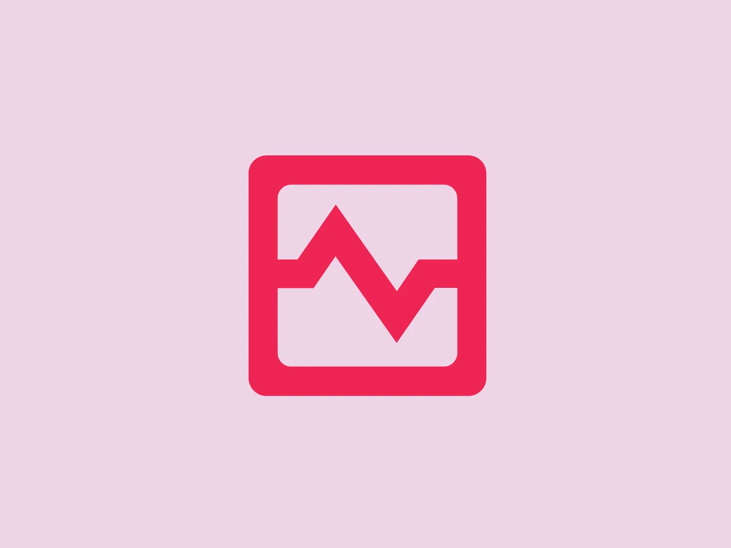 The Zenatix logo features a modern, minimalist design with a bold, magenta-colored icon that resembles a stylized combination of the letter "M" and a graph or heartbeat line integrated within a square frame. The frame's corners are rounded, softening the overall geometric sharpness of the design. The magenta hue contrasts strikingly against a light background, and the clean lines convey a sense of precision, dynamism, and growth. The simplicity of the design allows for versatile usage across various media.