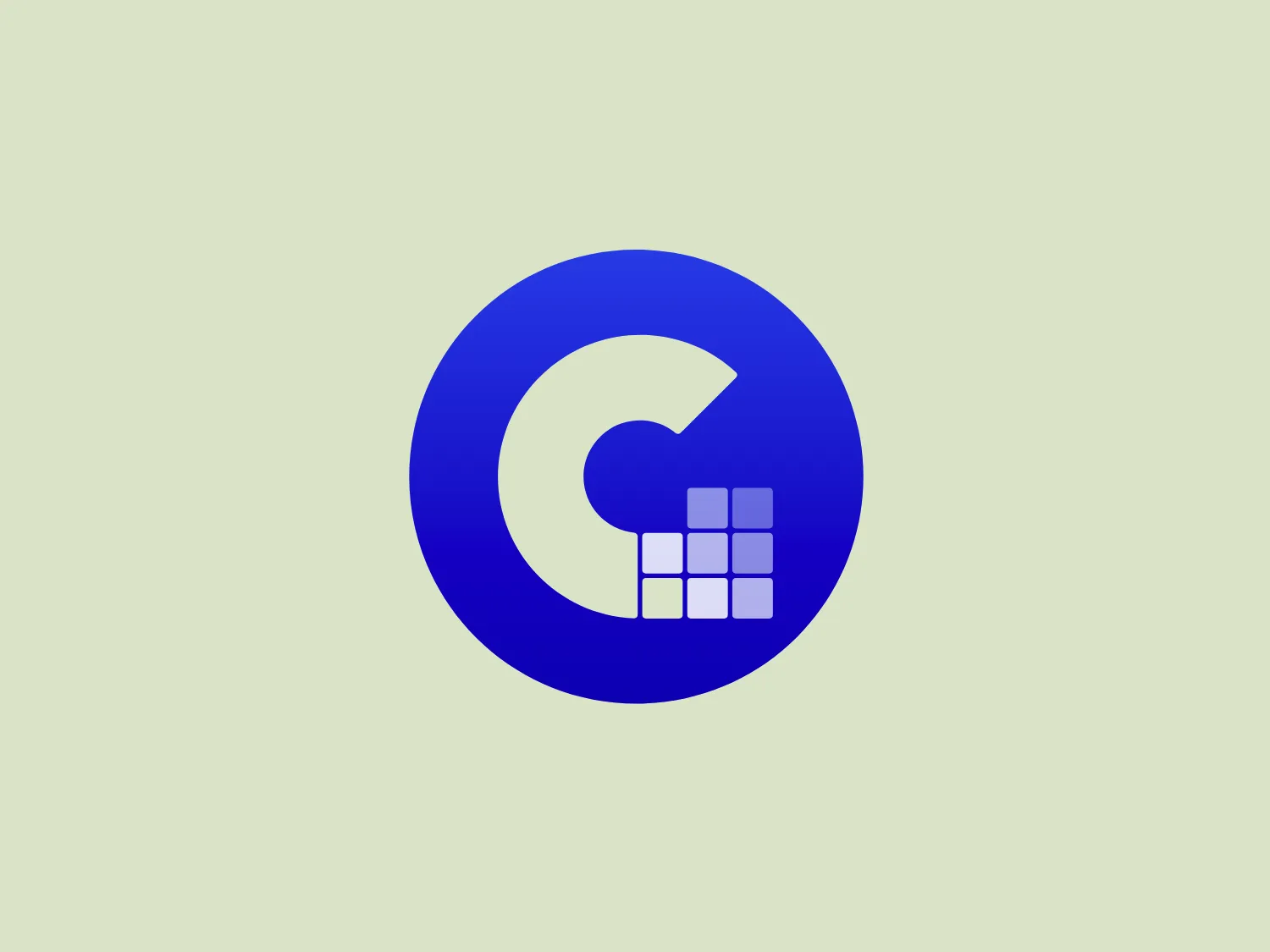 The image showcases a modern and minimalist logo with a central stylized letter "G." The "G" is constructed with thick, bold lines and curves, and has a three-dimensional grid-like square inside the lower part of its curve, suggesting a pixelated effect or digital theme. The design is enclosed within a perfect circle, giving it a sense of completeness and unity. The GrayGrids logo employs a monochromatic color scheme with a rich shade of blue that evokes professionalism and technological sophistication.