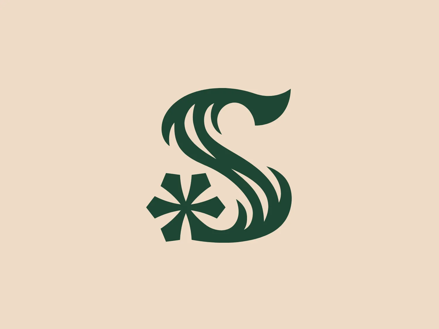 The Snowriver logo showcases a stylized 'S' with fluid, curvilinear shapes to convey motion and dynamism. It is presented in an emerald green hue with brush-like strokes that add elegance and organic flow. The lower portion of the 'S' culminates in an abstract, geometric flower or asterisk-like shape, balancing natural curves with structured design elements. The overall aesthetic is modern and professional, with a touch of creativity, and is best complemented by a background that enhances its vibrancy without overpowering it.