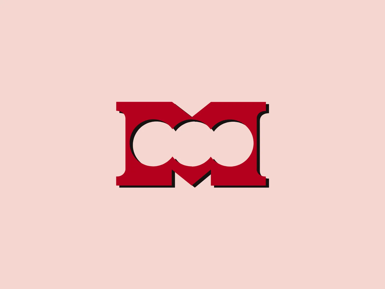The Marienthaler logo is a bold and striking design, featuring stylized letterforms in a vibrant red color (#FF0000) with black outlines for added depth. The modern and dynamic aesthetic utilizes negative space to integrate overlapping circles within the central character, resembling the letter 'M'. The logo exudes a symmetrical shape with strong geometric lines, emanating a sense of stability and power. The assertiveness and visual impact are amplified through the use of red.