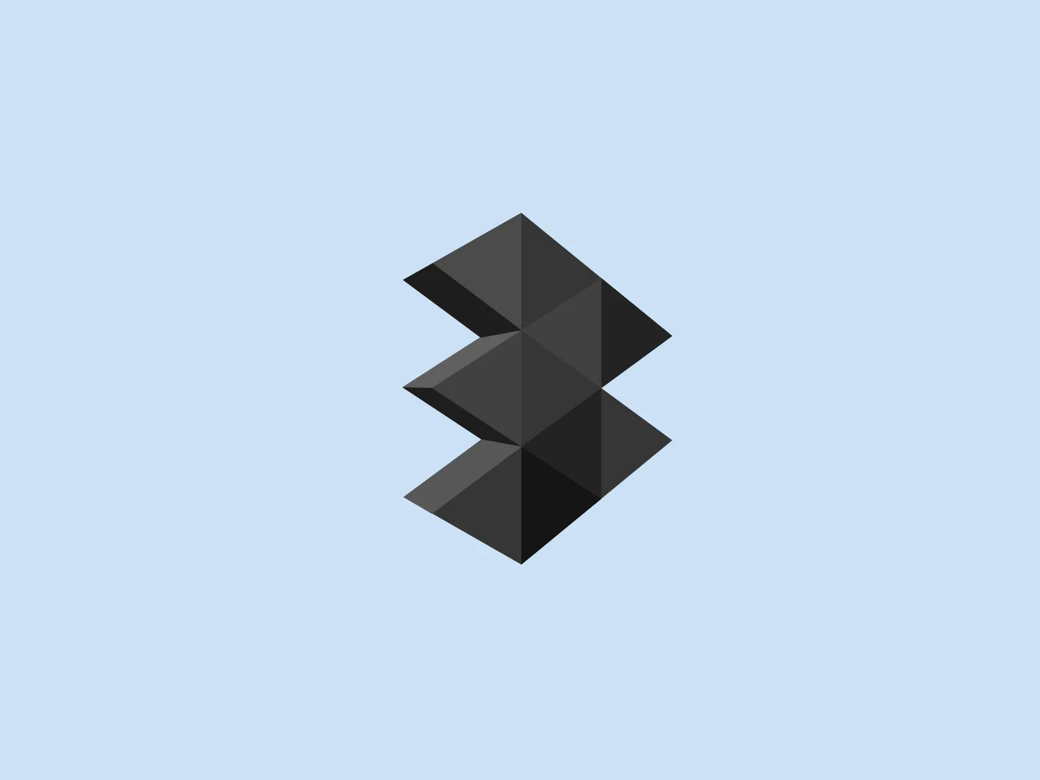 The Atresmedia logo is an abstract, geometric design featuring overlapped, rhomboid shapes that convey movement or a three-dimensional construction. The vibrant color palette includes gradients of energetic orange, ranging from deep to bright tones. The angular forms and gradient effect contribute to a dynamic, modern aesthetic while allowing the geometric shapes to stand as the focal point without any additional text or embellishments.