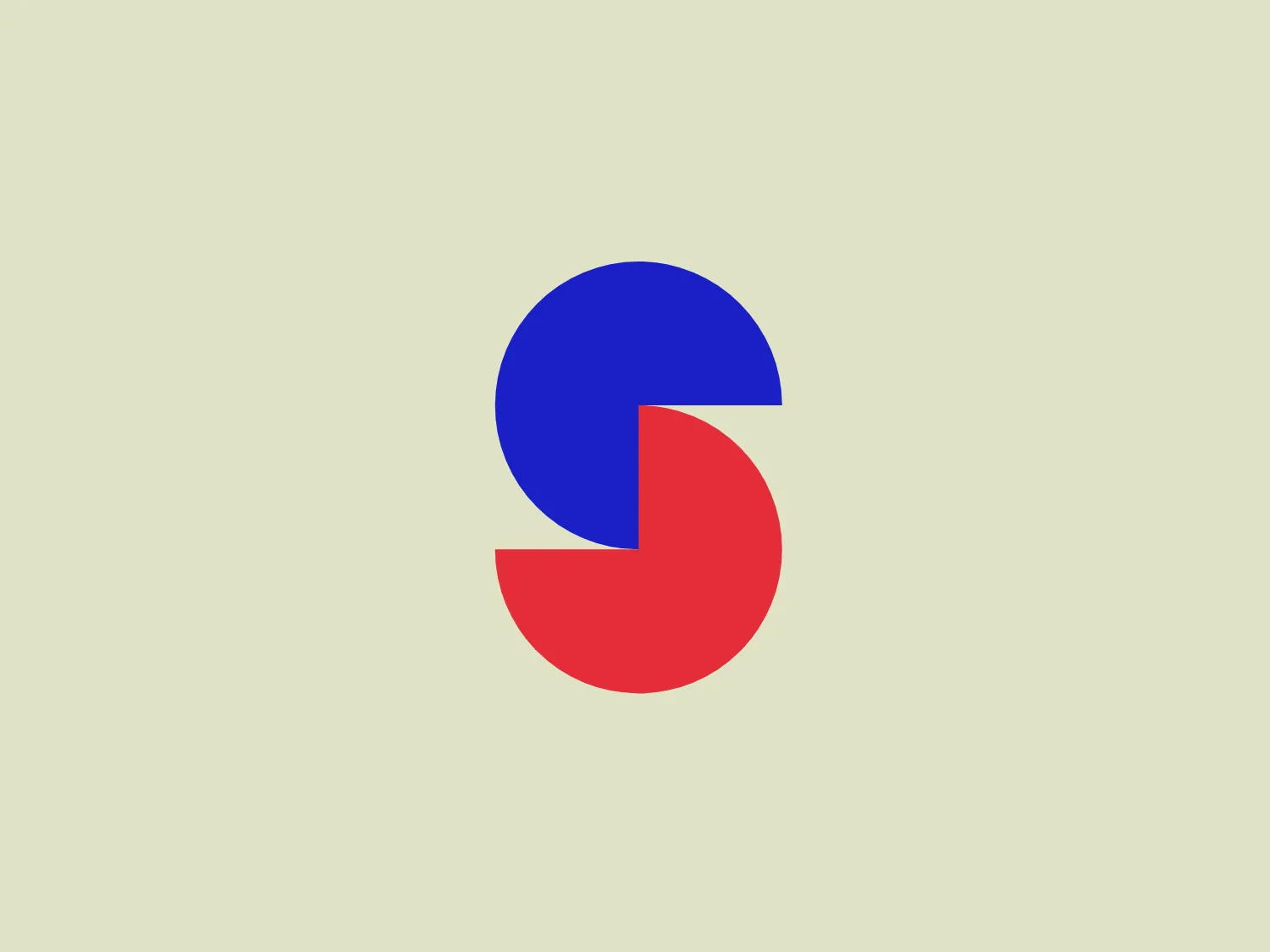 The Spreefels logo is a simple and bold design featuring a stylized letter "S" with two interlocking shapes—a blue semicircle on the top and a red semicircle on the bottom. The minimalist aesthetic, primary colors, and absence of gradients or textures give the logo a modern and versatile appearance. The interlocking shapes suggest connection, movement, or interaction.