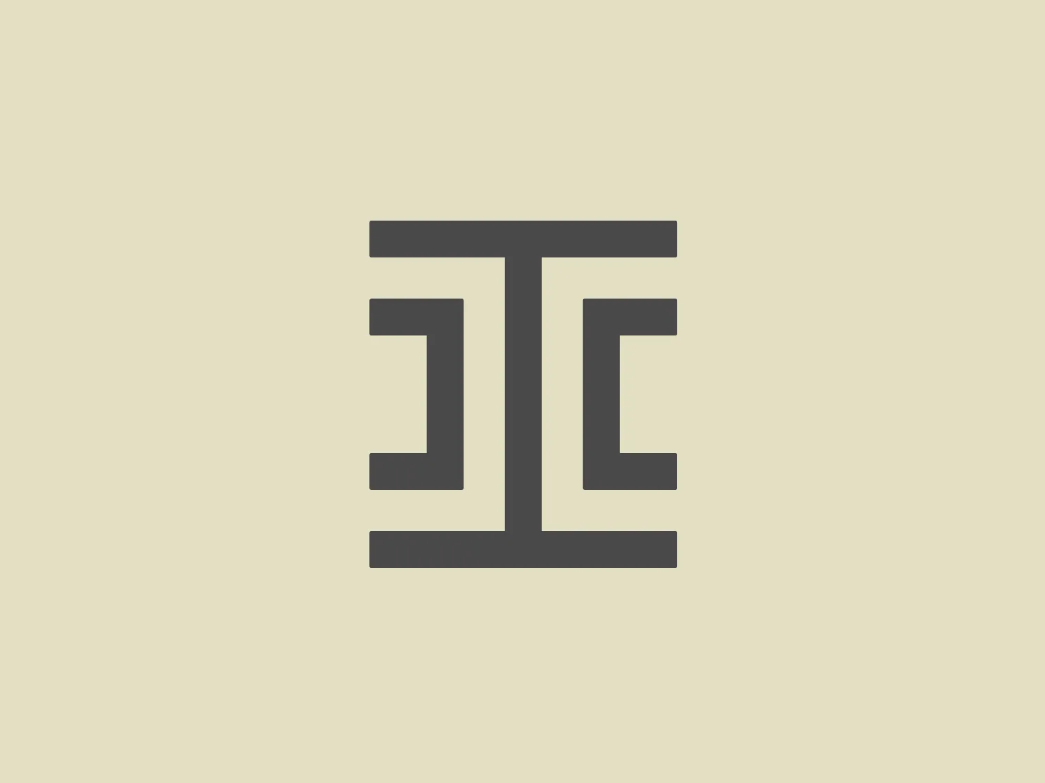 The logo presented here by Ironclad consists of a stylized depiction of two letters "T" mirrored and connected to create a symmetrical and bold monogram. The letters have clean, sharp lines and are colored in a vibrant shade of teal, giving it a modern and high-tech appearance. There are no additional embellishments, which emphasizes the simplicity and sleekness of the design. The focus on geometry and symmetry adds to the overall contemporary feel of the logo.