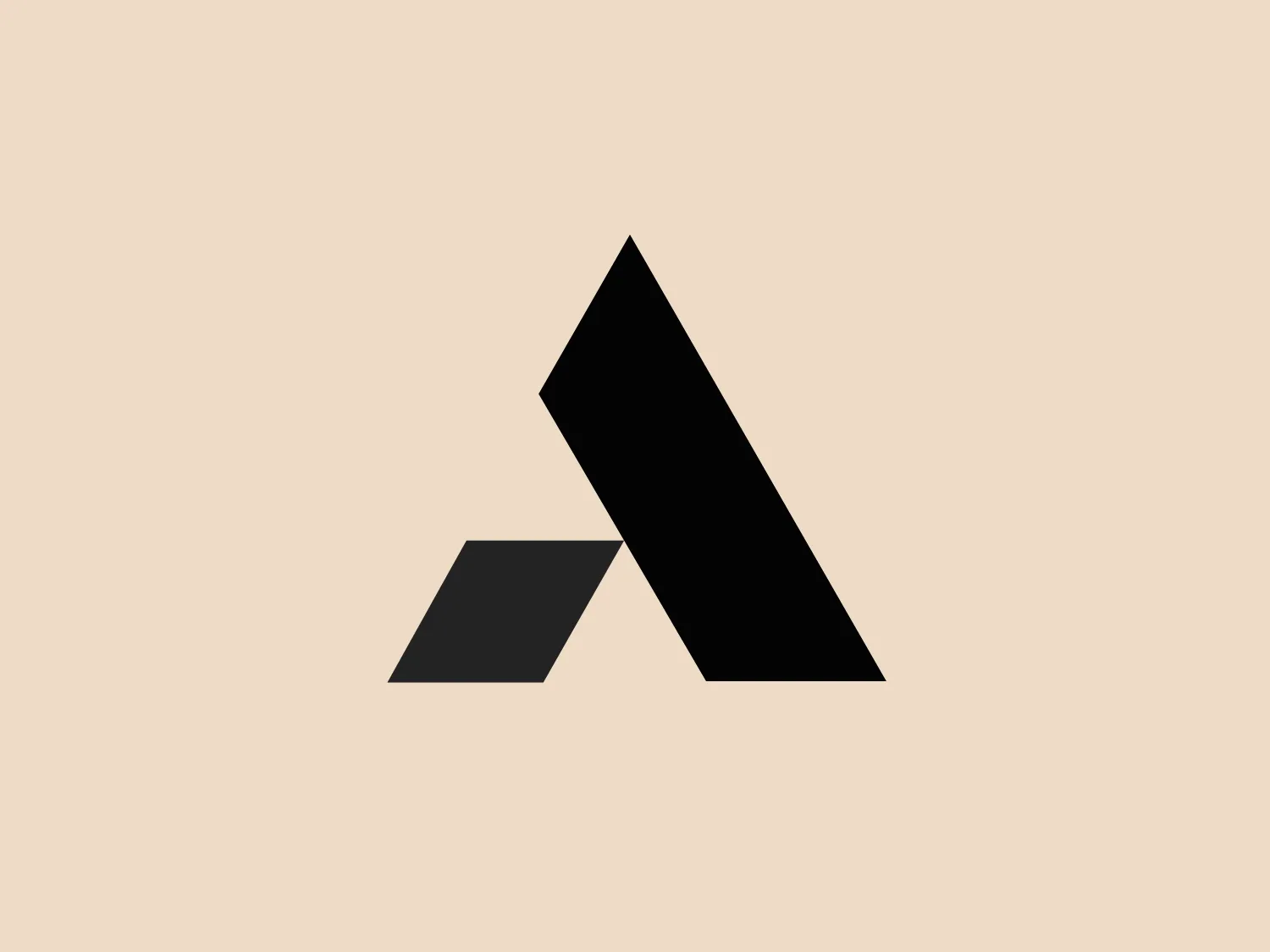 The Ametek logo features a stylized abstraction composed of two shapes: a black parallelogram positioned vertically and leaning to the right, and a smaller red triangle placed horizontally beneath it, with one of its angles pointing directly to the right. The contrasting colors create a bold and dynamic visual impact, while the simplicity of the geometric shapes gives the logo a modern and minimalist aesthetic. The red triangle could suggest movement or a solid base, depending on the viewer's interpretation.