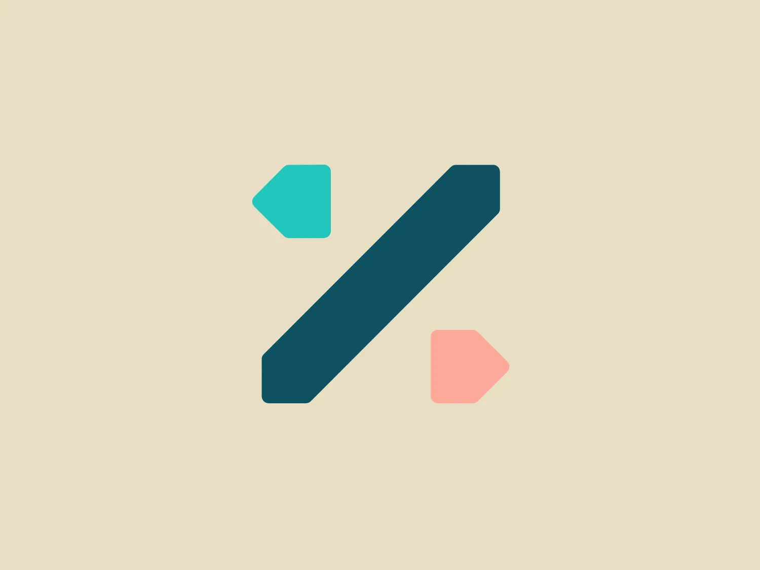 The Zenbase logo presents a modern and minimalist aesthetic, featuring three geometric shapes that appear to be stylized versions of a hexagon and diamonds. The primary element is a dark teal parallelogram, suggesting motion or transformation. Flanking it are two smaller shapes, one in a seafoam greenish-blue and the other in a muted coral, which contrast with the larger shape's color. The clean lines and simple forms suggest a sleek, contemporary brand, likely in the technology or design industries. Given the color palette of the Zenbase logo, a subtle and light background would complement it well.
