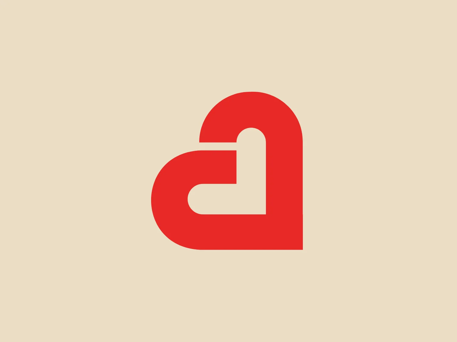 The image of Cause Mobile Wallet depicts a modern logo consisting of abstract shapes that form a stylized heart. The main feature is a bold, curved line that creates the outer shape of the heart, while a smaller, similar shape is nested inside pointing downward, suggesting a creative, minimalistic approach to the well-known symbol of love and care. The color of the logo is a vibrant shade of red, which stands out for its energy and passion. The design is simple yet elegant, with a clean, flat aesthetic devoid of gradients or additional embellishments, making it highly versatile for various applications.